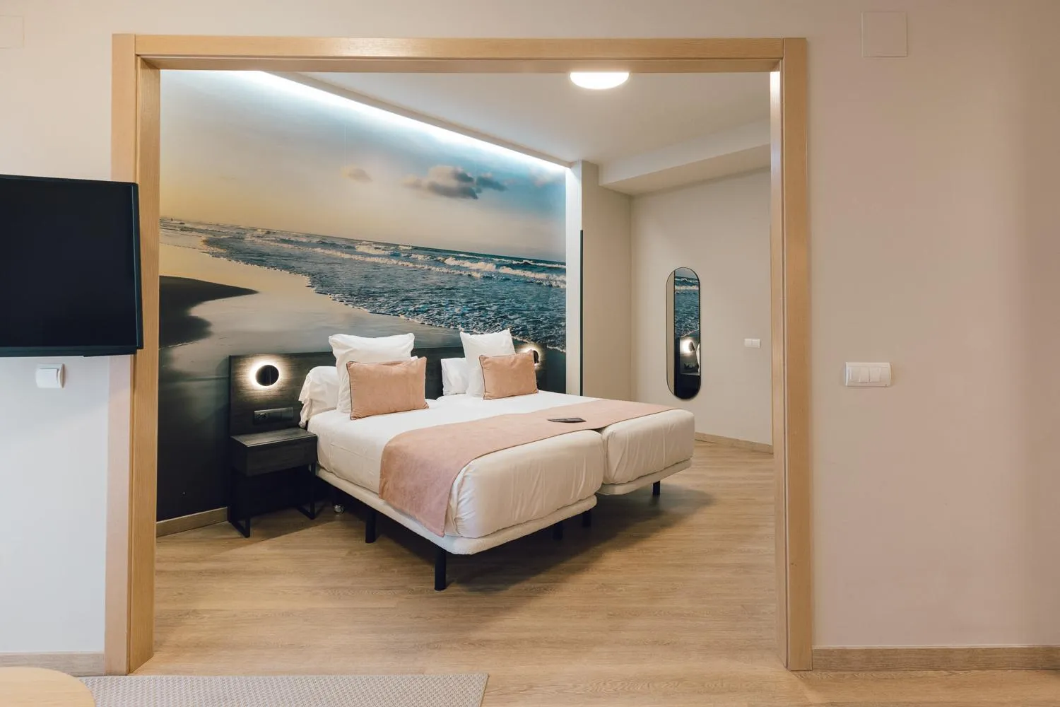 Bed in Palau Suites & Apartments