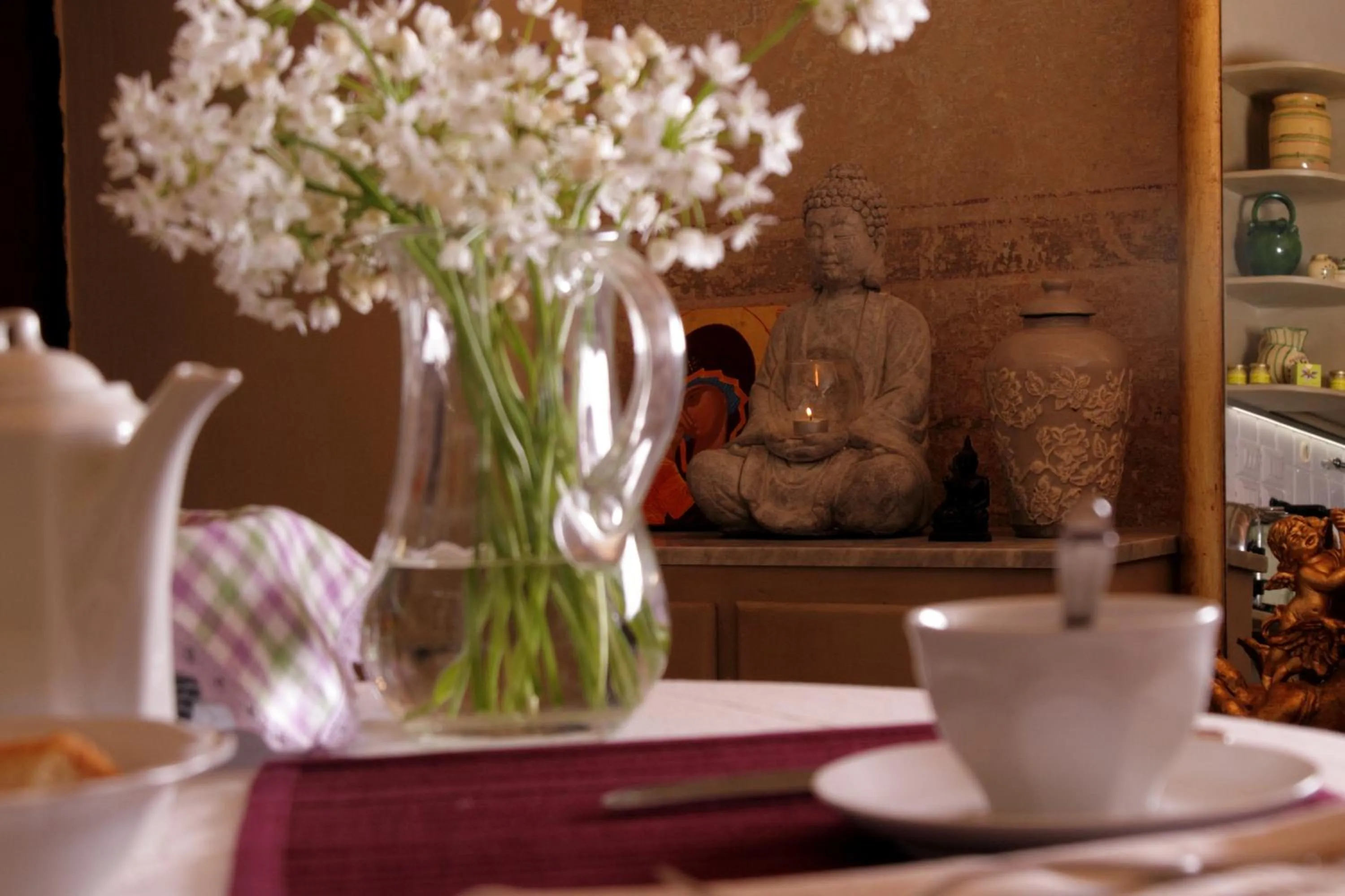 Kitchen or kitchenette in Casa Soleluna B&B