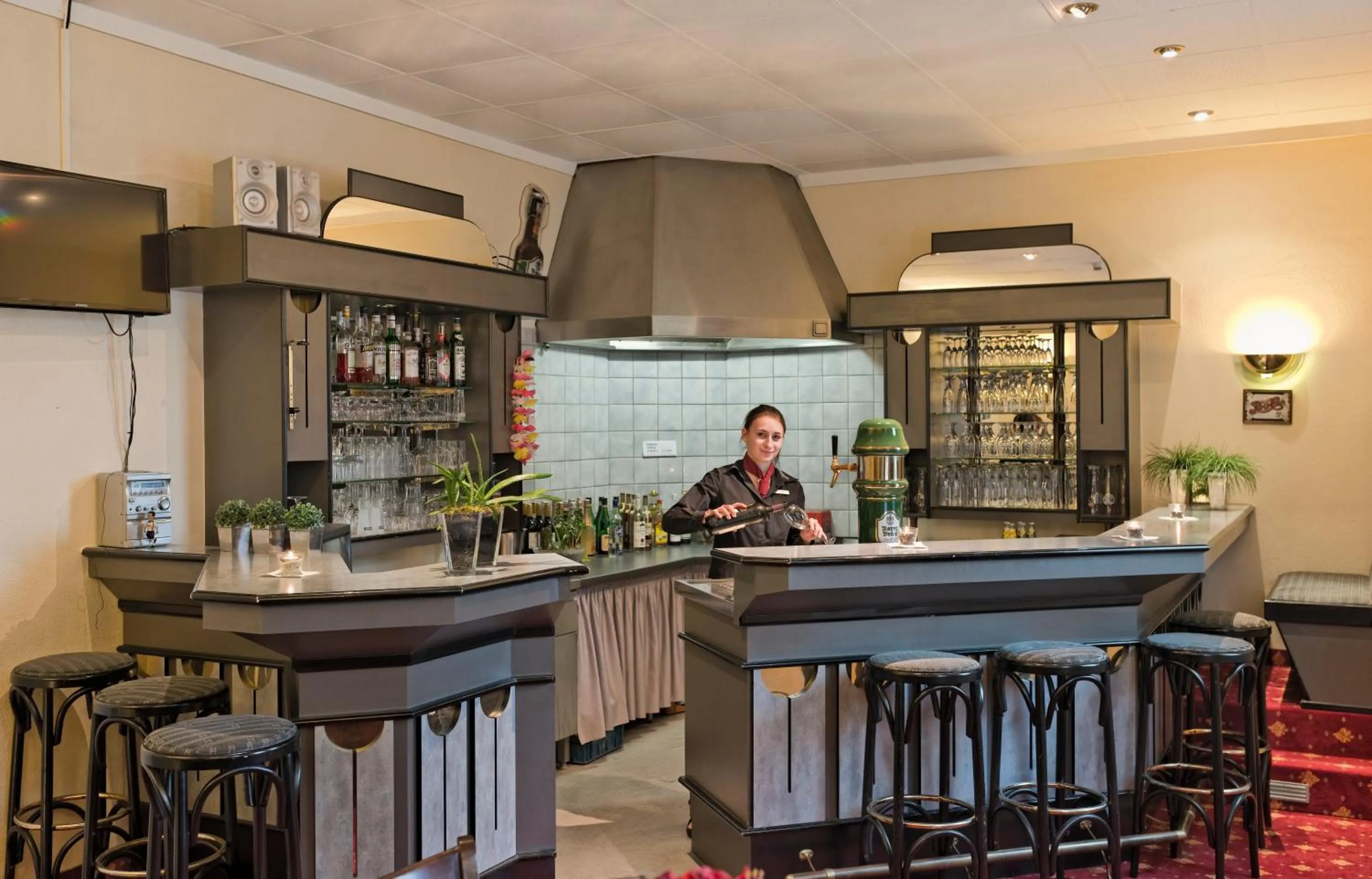 Lounge or bar in Hotel Kronprinz Garni