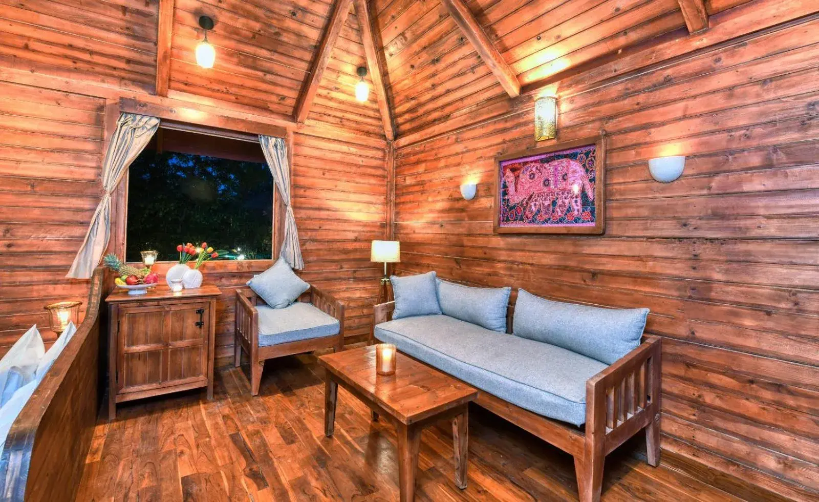 Living room in The Earth at Ranthambore Living room in The Earth at Ranthambore