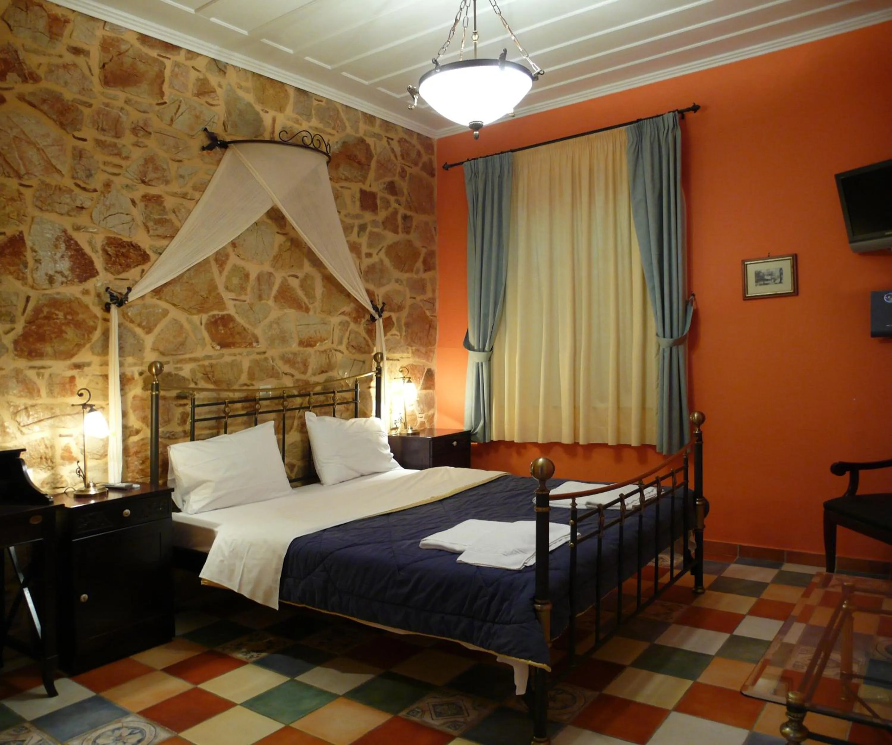 Bedroom, Bed in Acronafplia Pension A