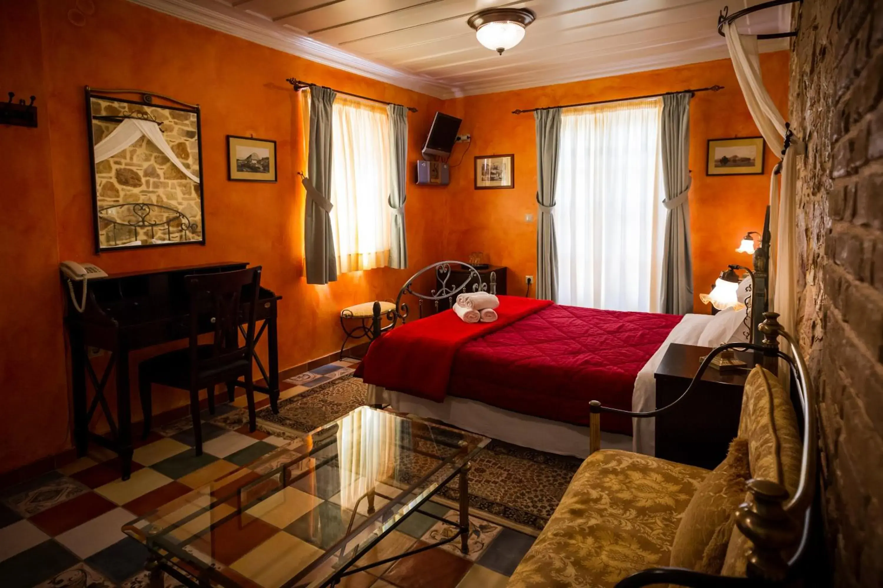 Double Room with Terrace in Acronafplia Pension A Double Room with Terrace in Acronafplia Pension A