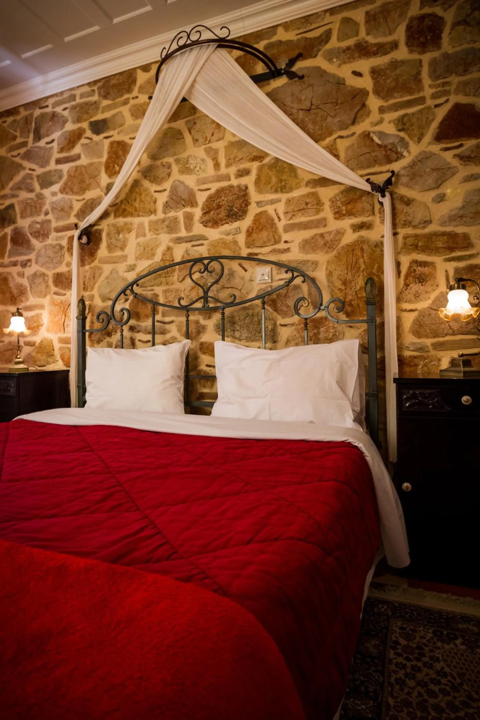 Bed in Acronafplia Pension A