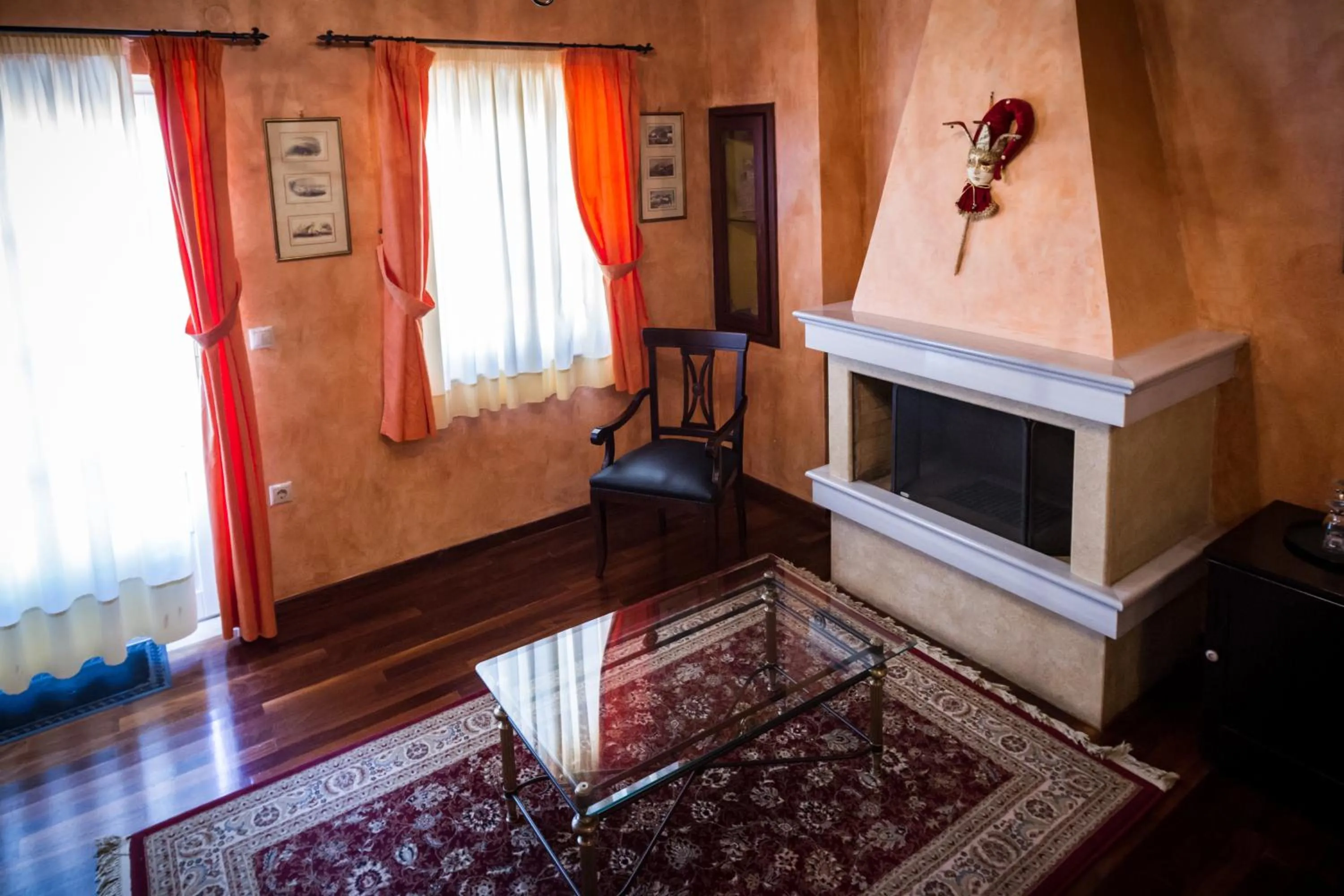 Seating area in Acronafplia Pension A