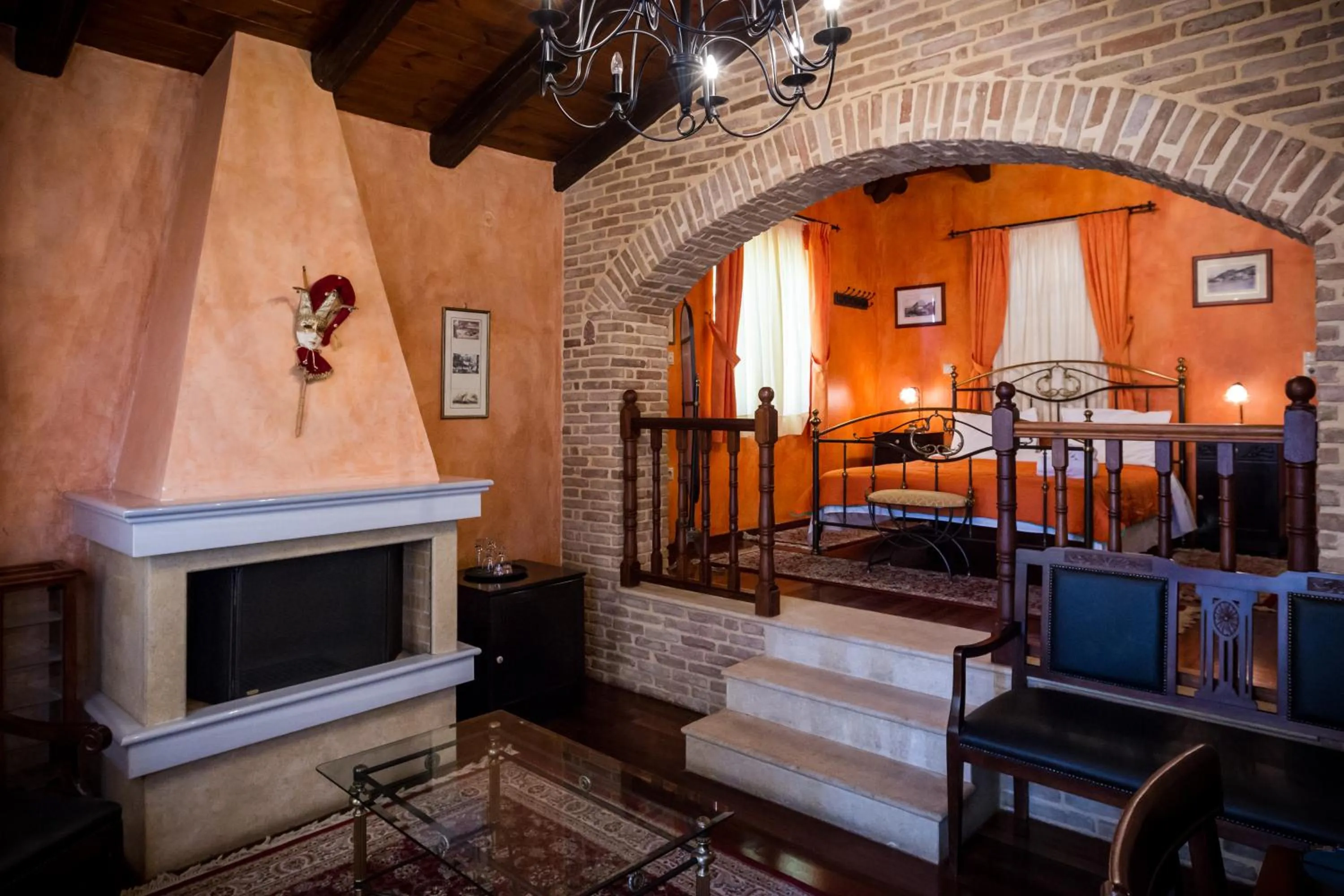 Seating area in Acronafplia Pension A