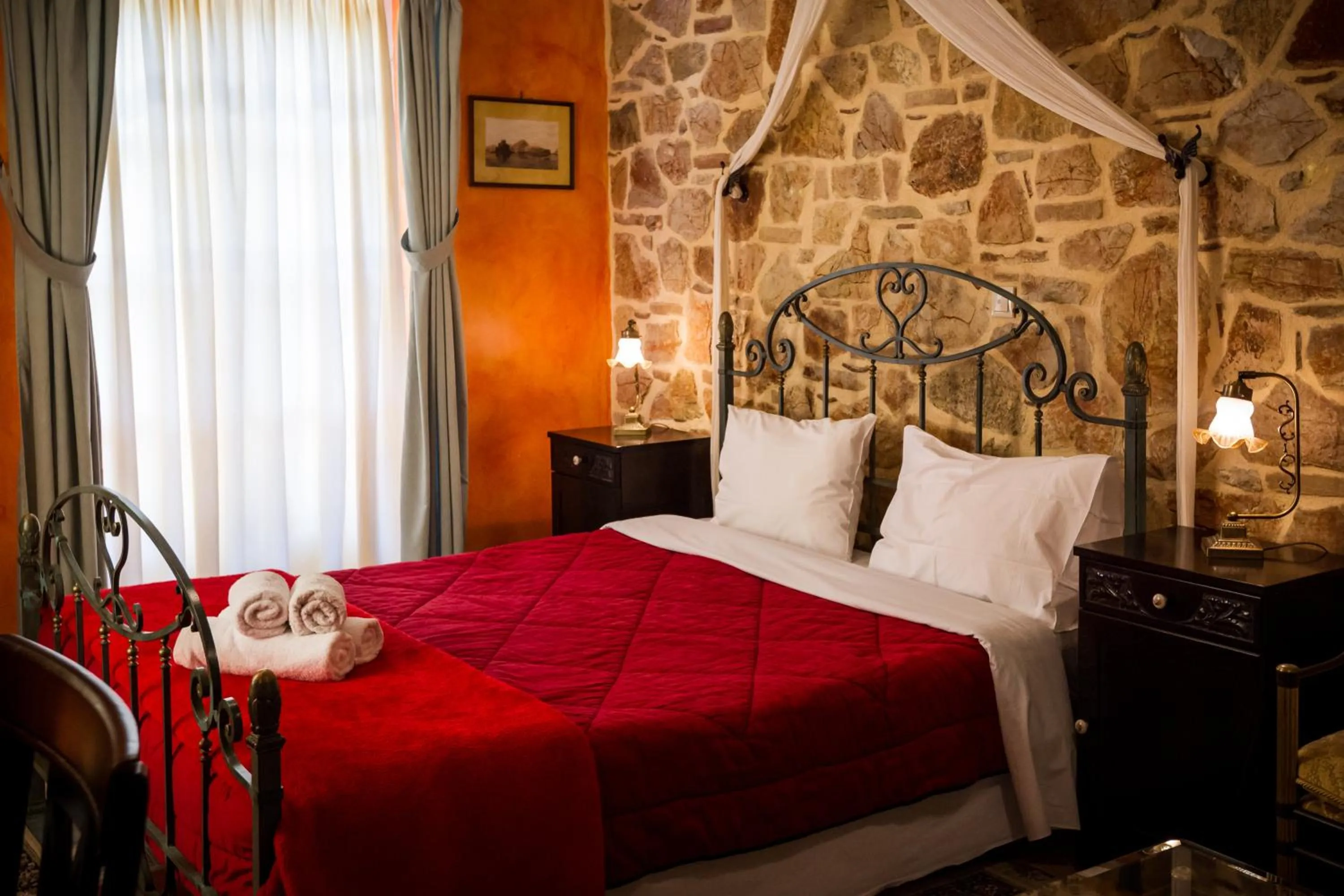 Bedroom, Bed in Acronafplia Pension A