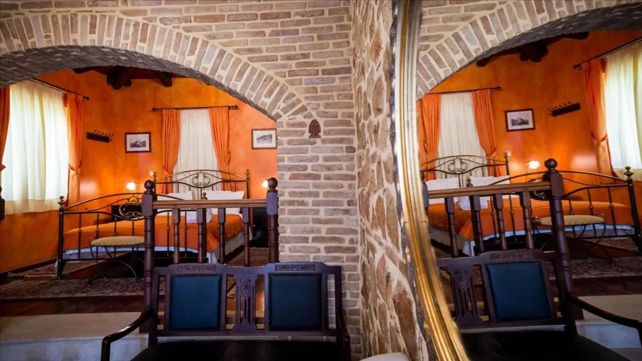 Bed in Acronafplia Pension A