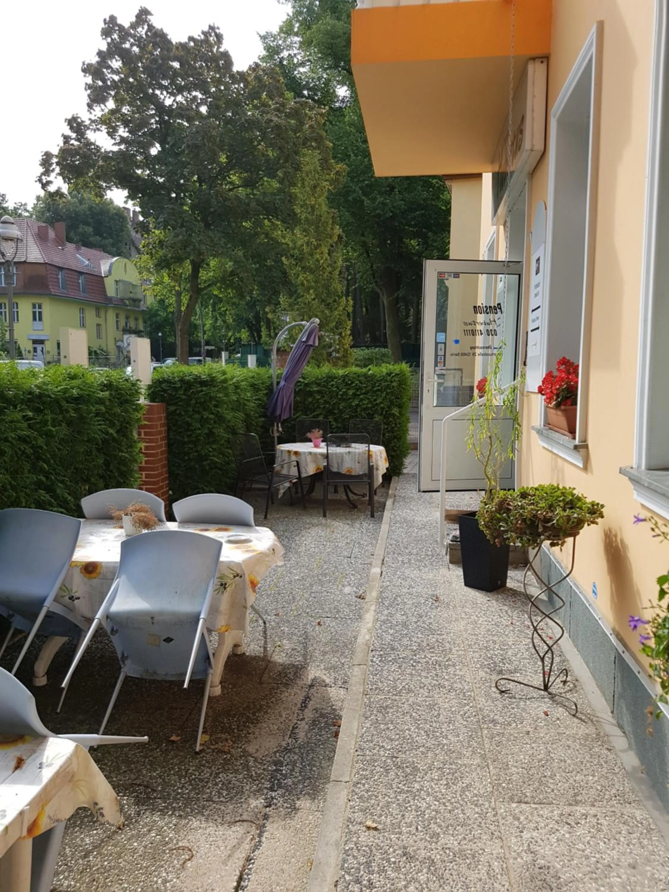 Patio in Pension Hubertus