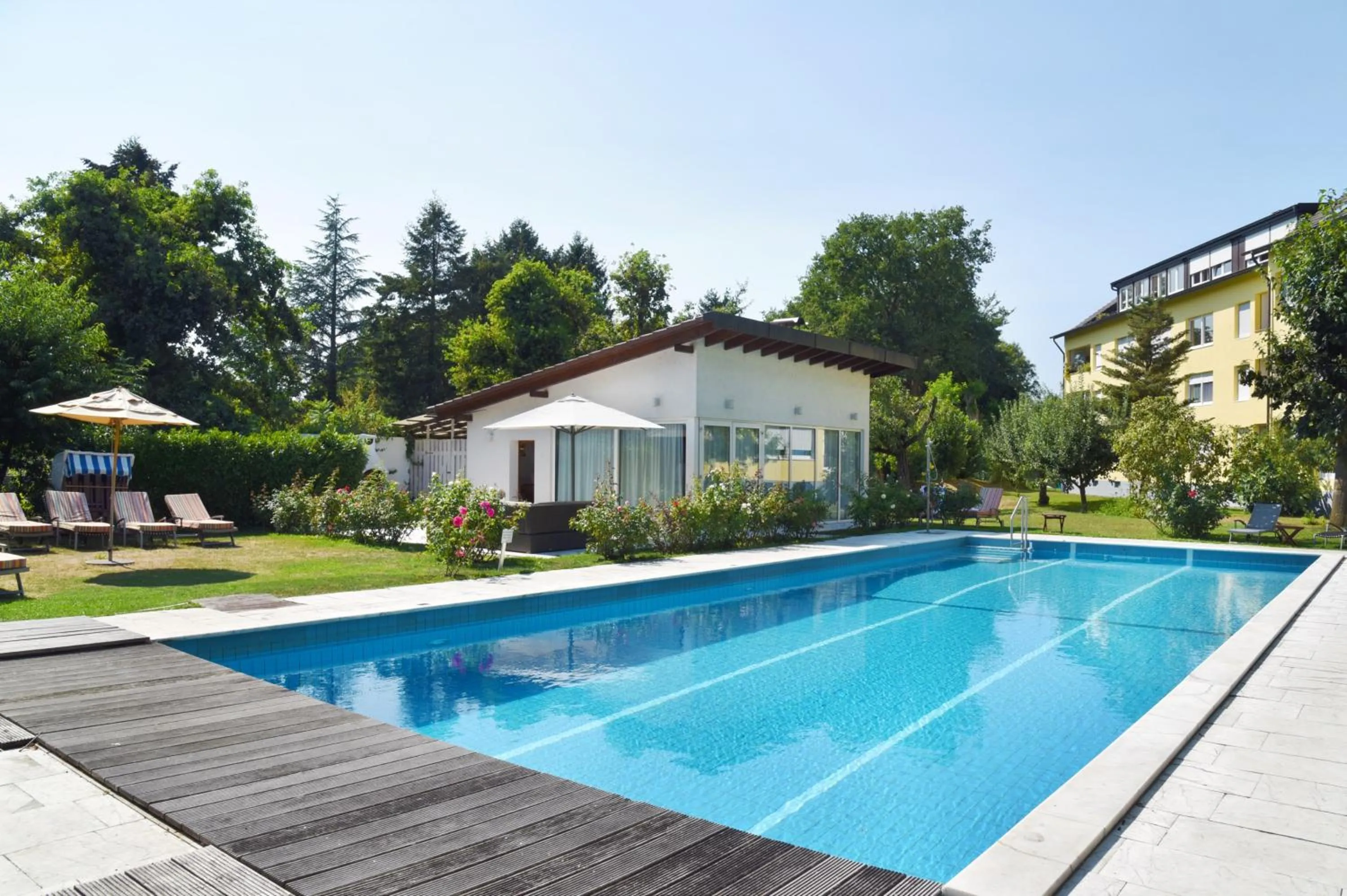 Swimming pool in Hotel Hirschen in Freiburg-Lehen