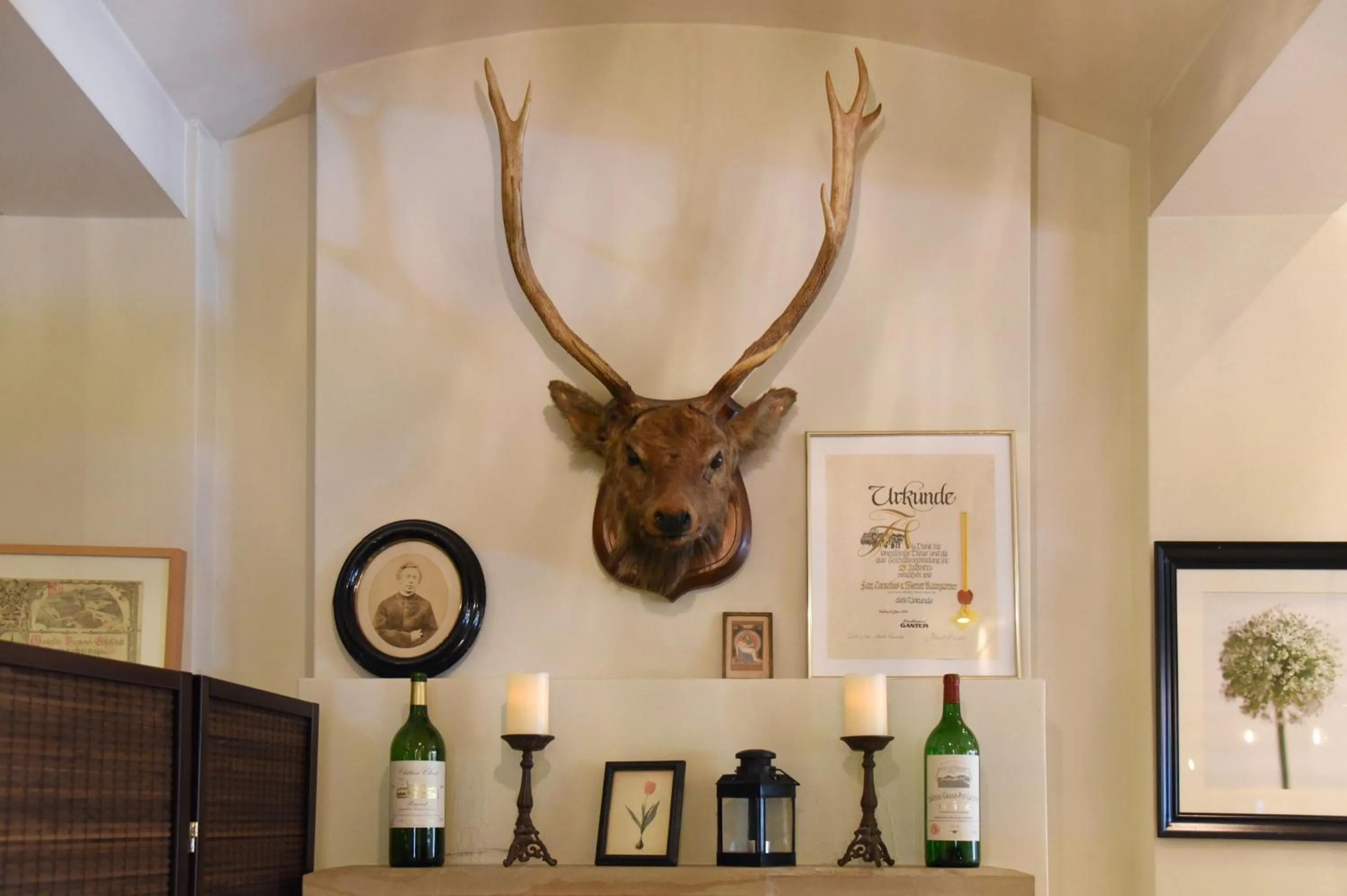 Decorative detail in Hotel Hirschen in Freiburg-Lehen