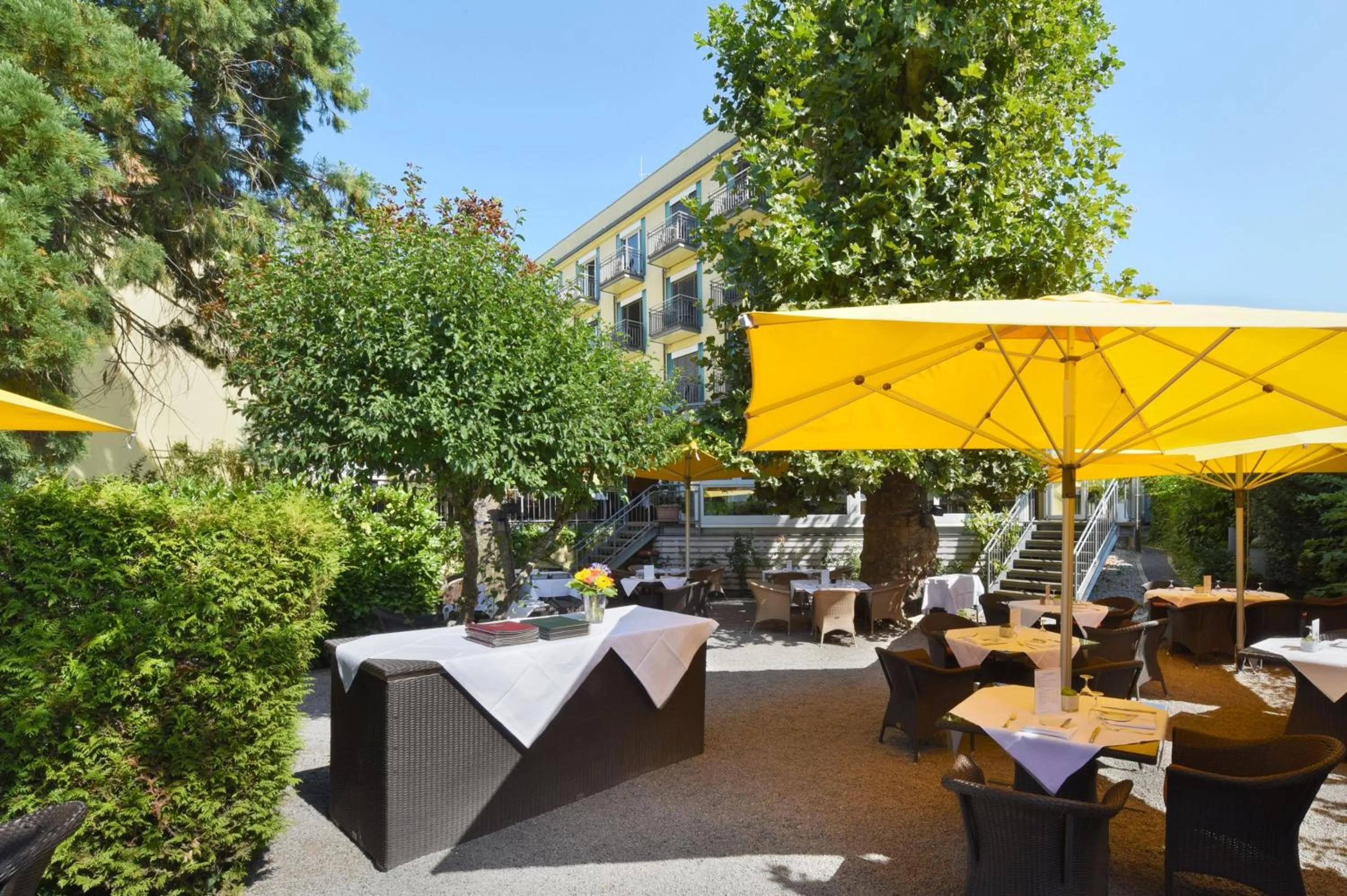 Balcony/Terrace in Hotel Hirschen in Freiburg-Lehen