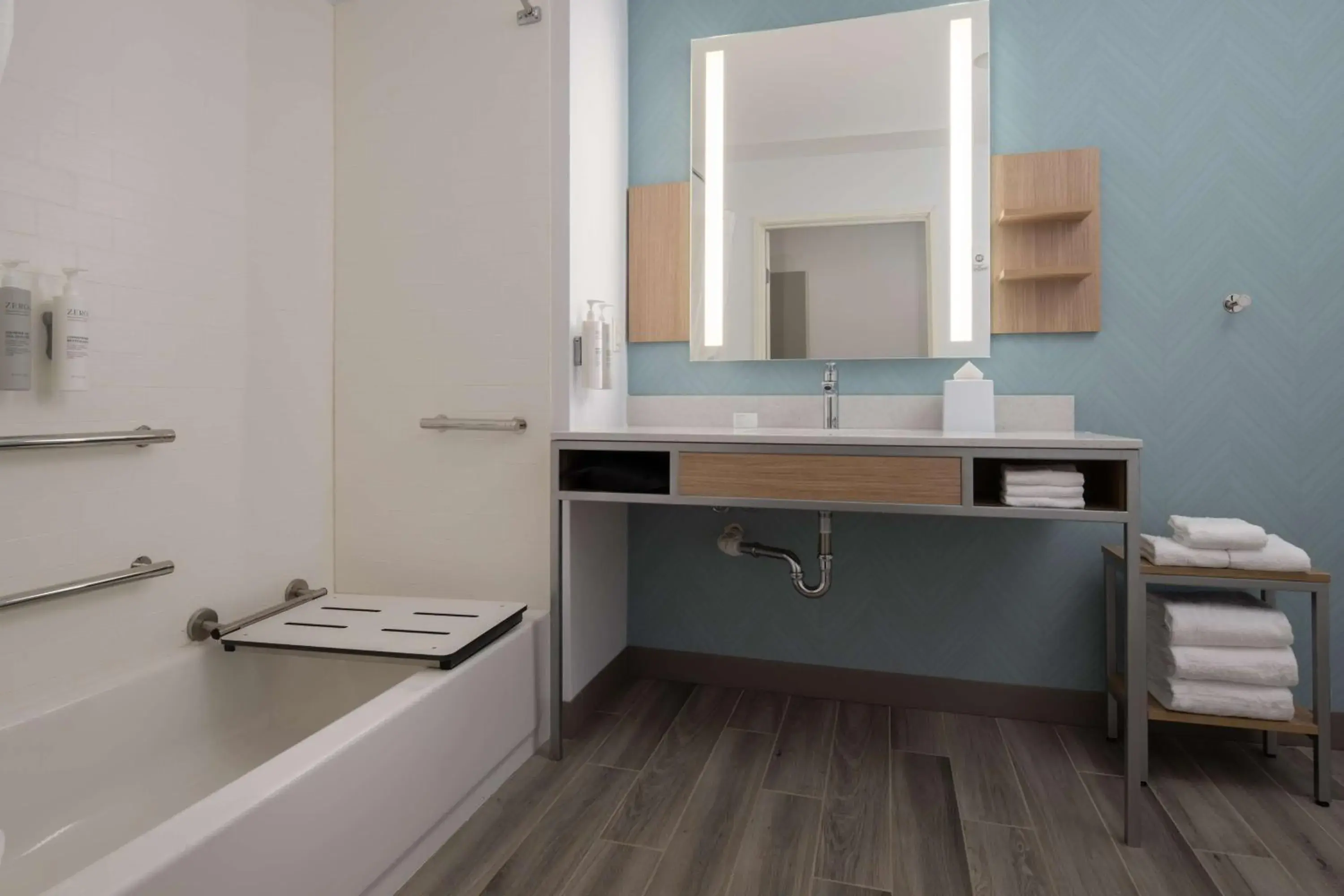 Bathroom in Hilton Garden Inn Tacoma Downtown Bathroom in Hilton Garden Inn Tacoma Downtown