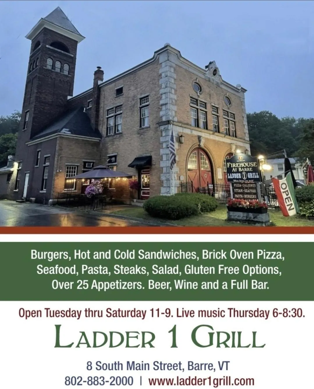 Restaurant/places to eat in Firehouse Inn