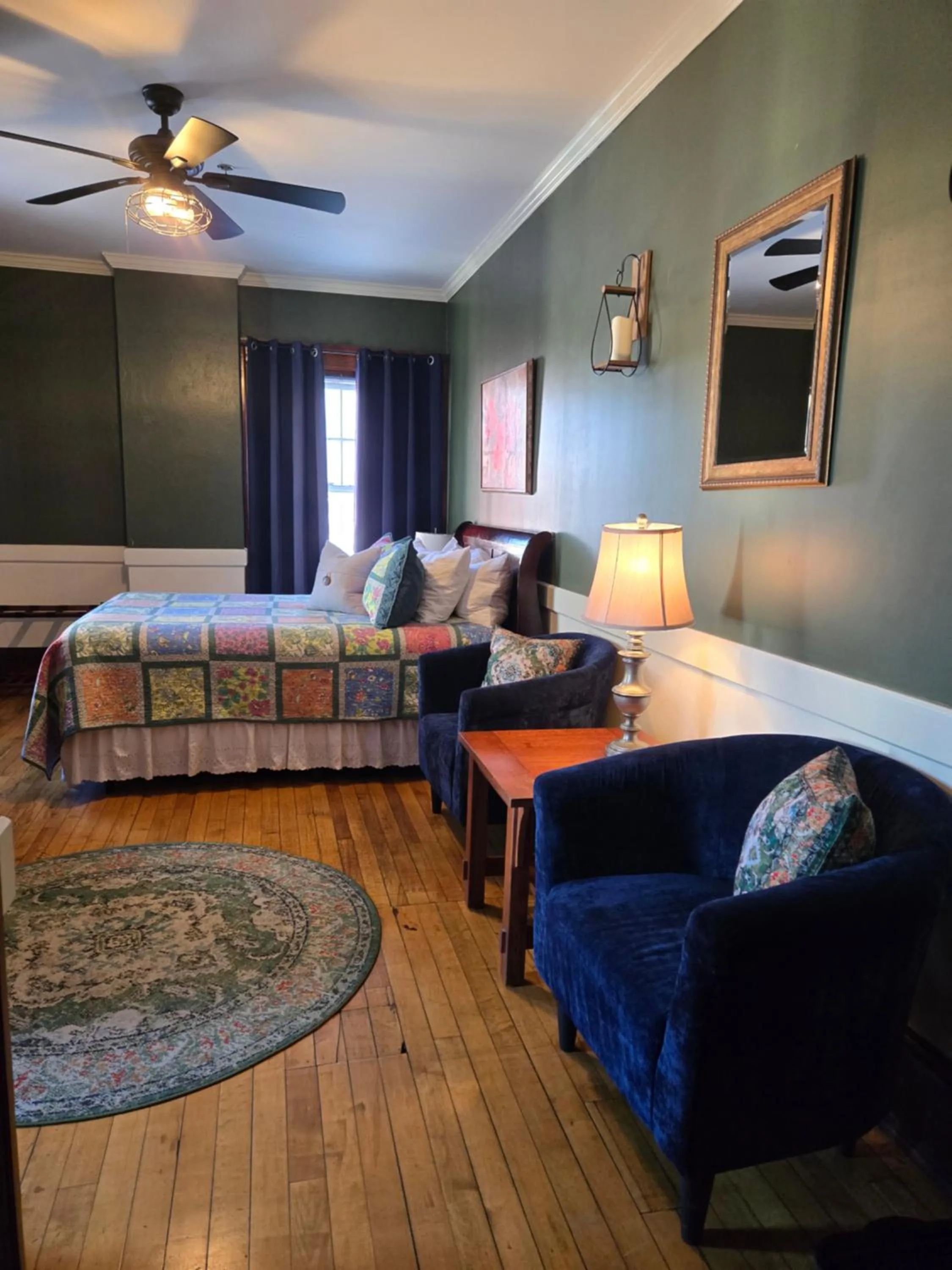 Bed in Firehouse Inn