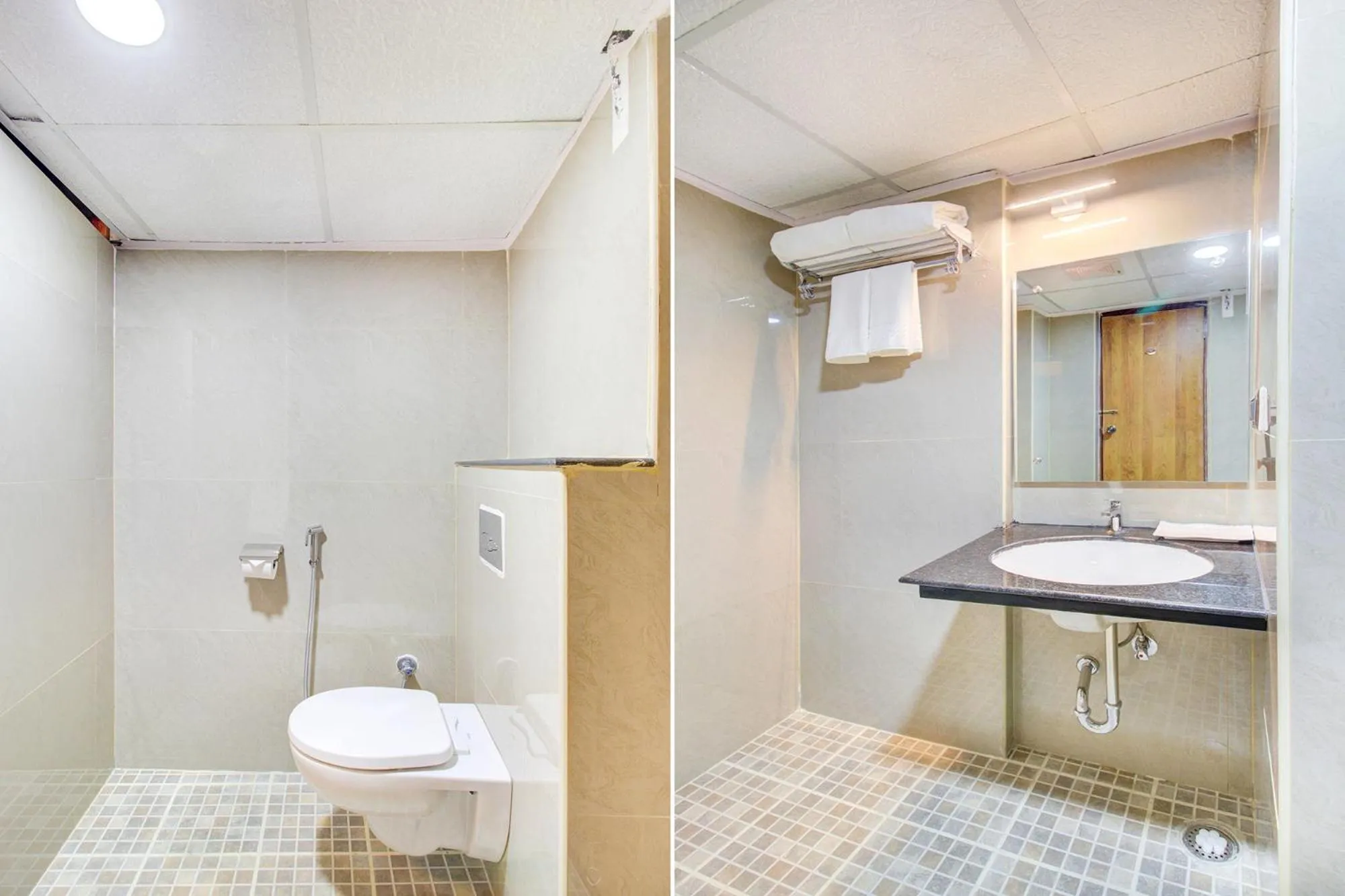 Toilet in FabHotel The Royal Suites - Nr Gopalan innovation mall