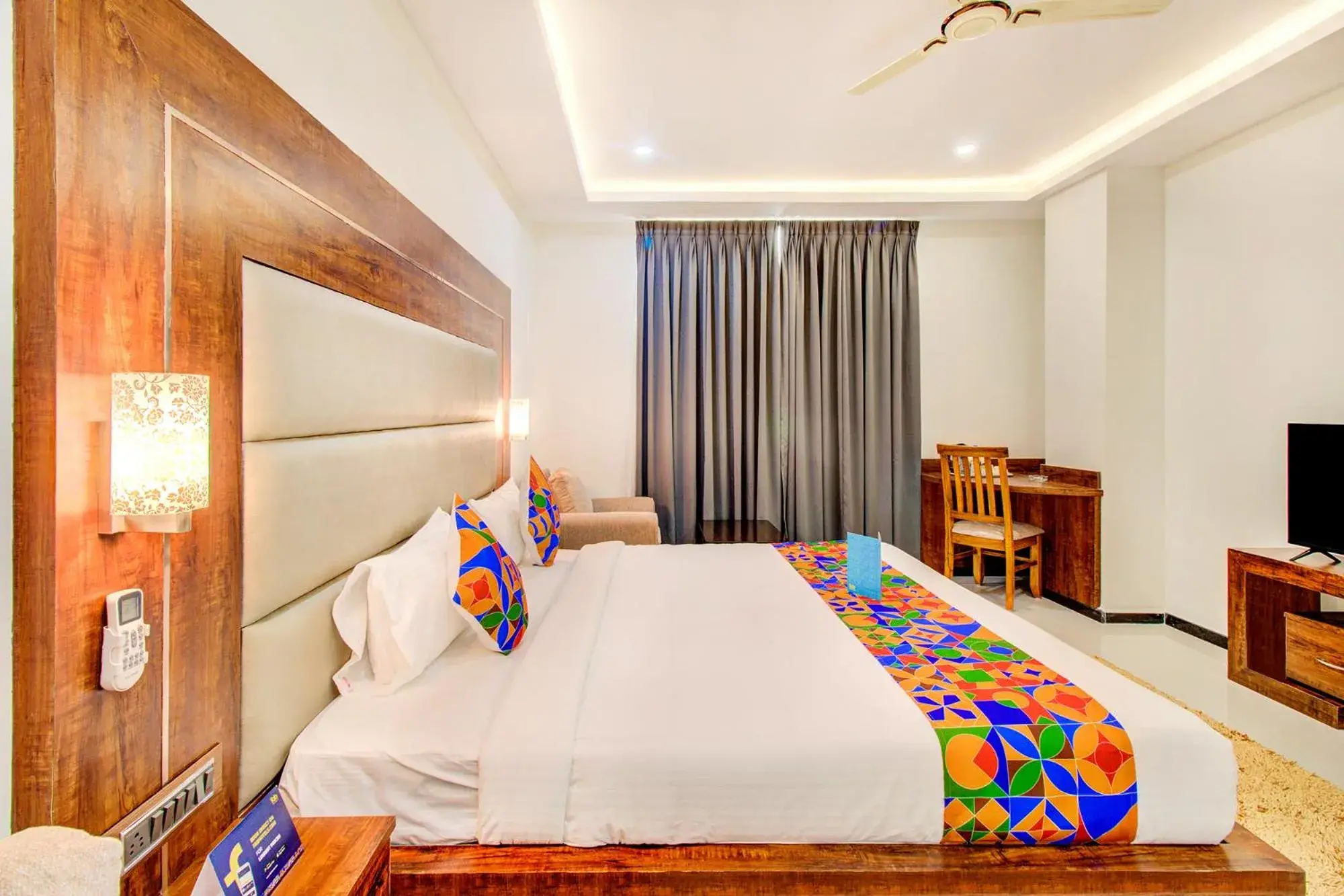 Bed in FabHotel The Royal Suites - Nr Gopalan innovation mall Bed in FabHotel The Royal Suites - Nr Gopalan innovation mall