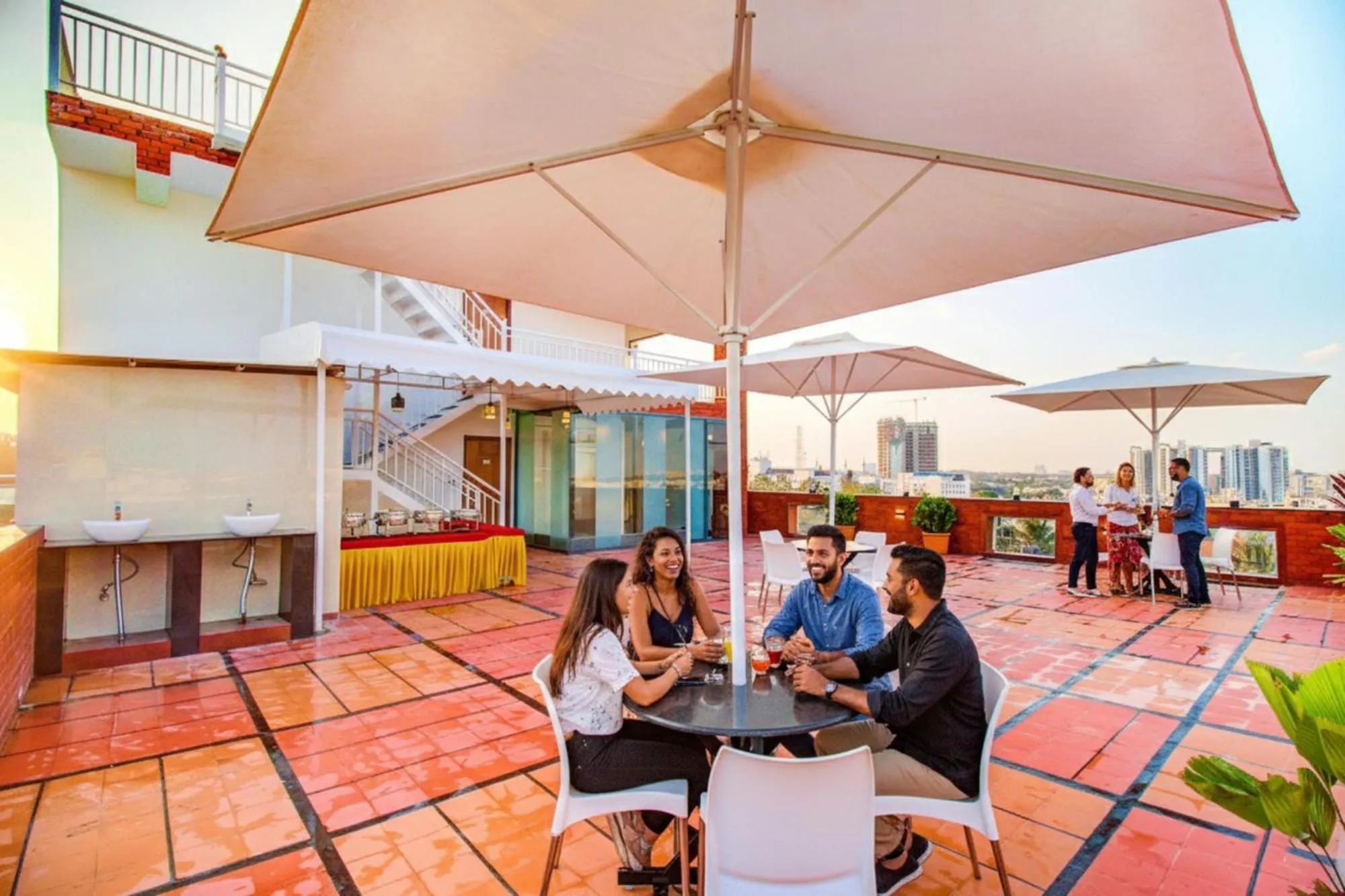 Balcony/Terrace in FabHotel The Royal Suites - Nr Gopalan innovation mall