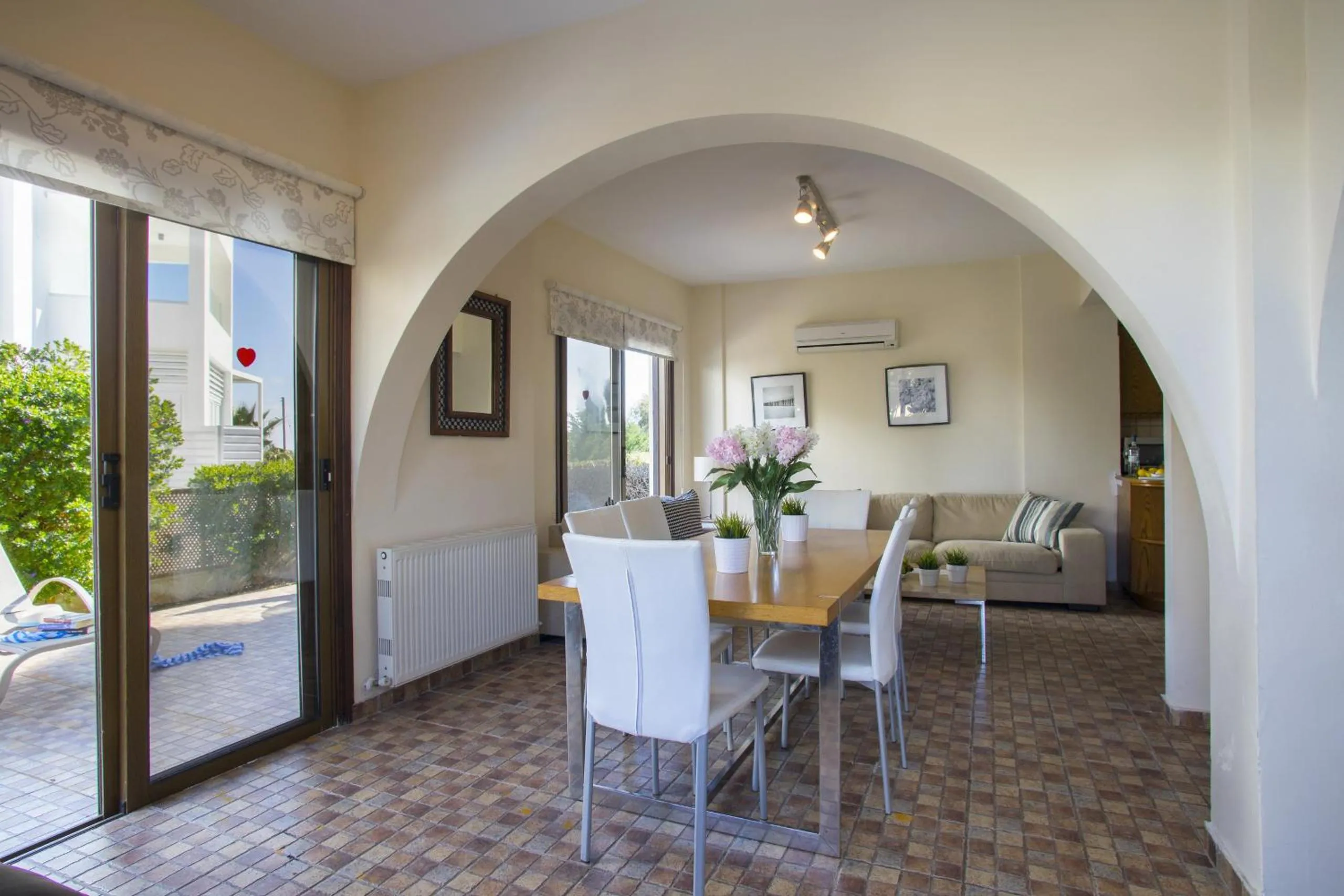 Dining area in Protaras Fig Tree Bay Villa Buena