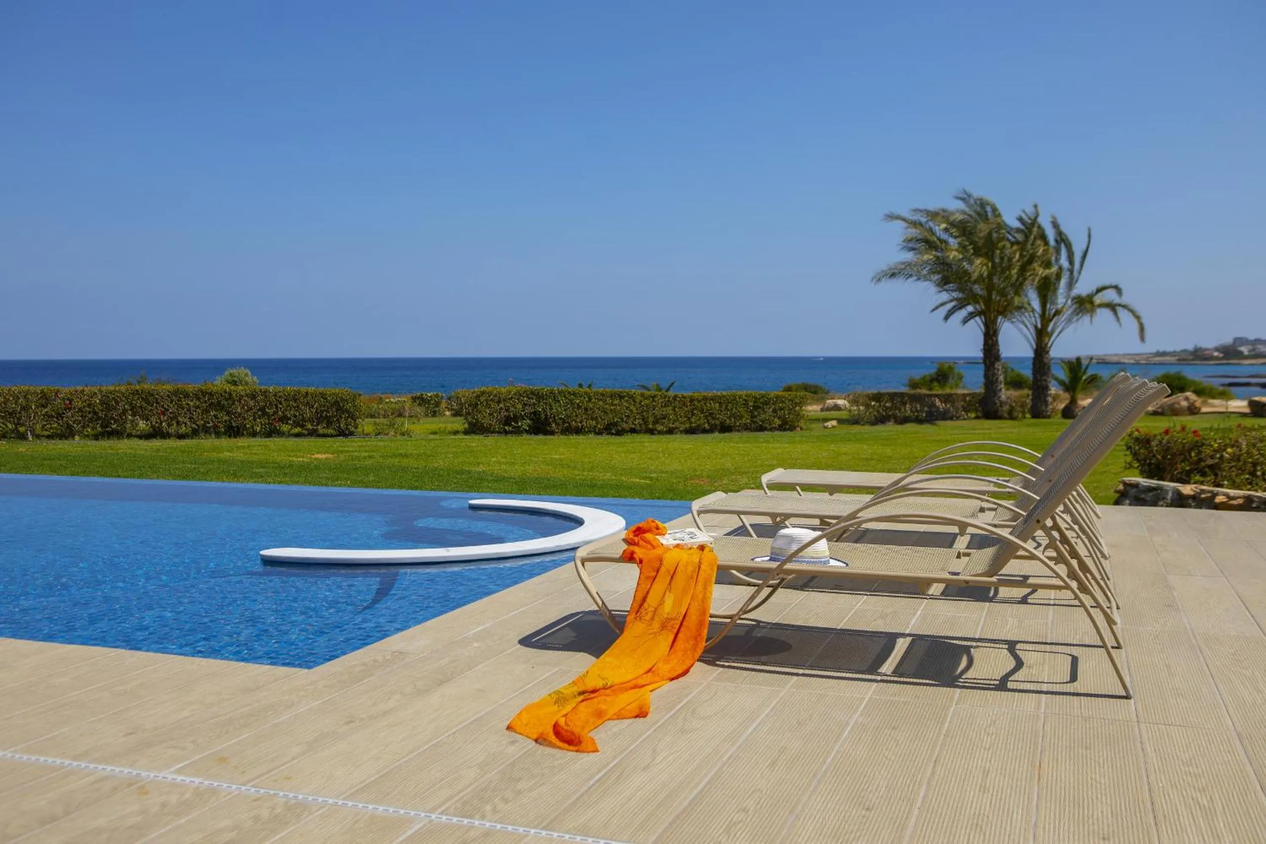 Swimming pool in Protaras Seafront Villa Infinte Aretousa