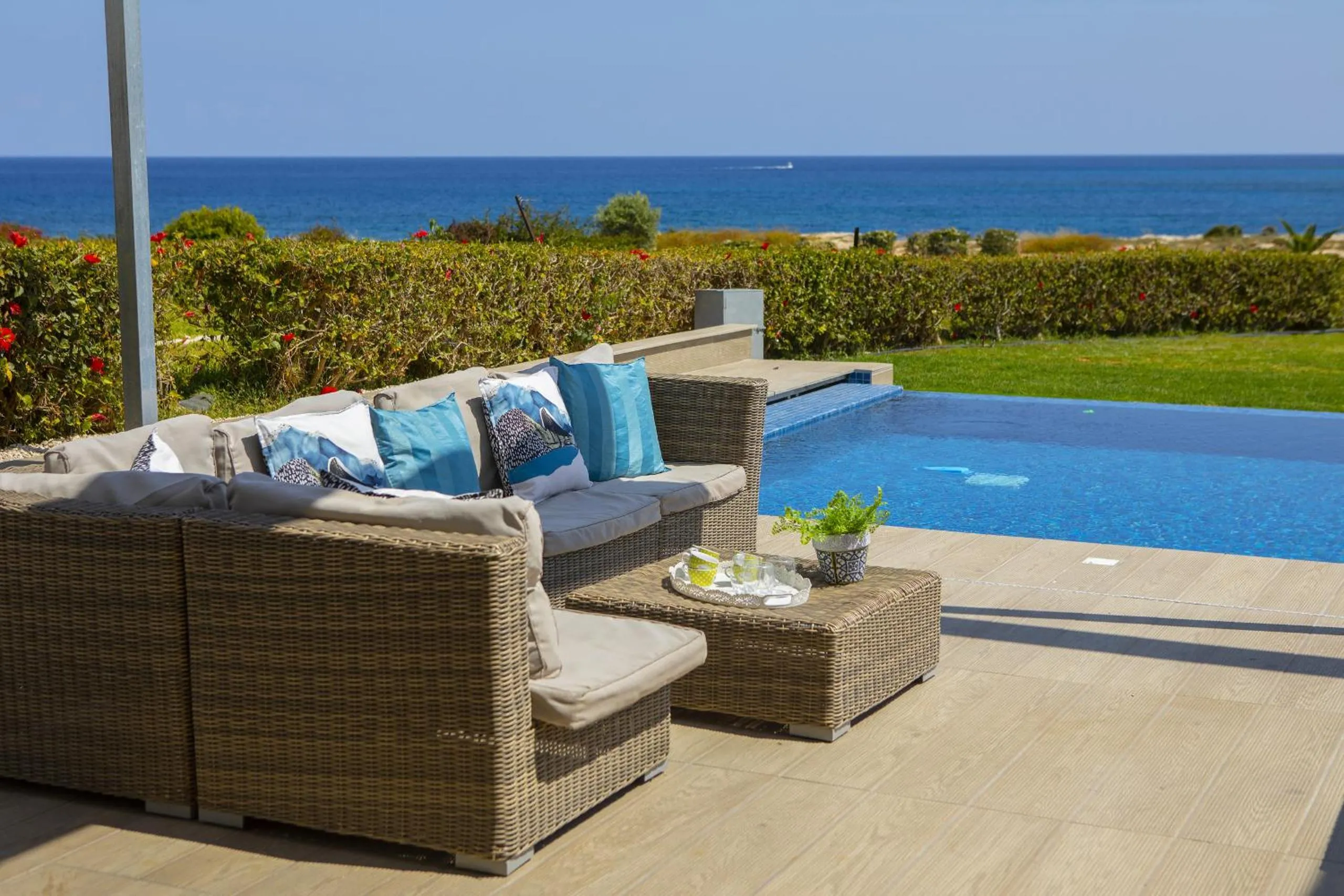 Swimming pool in Protaras Seafront Villa Infinte Aretousa