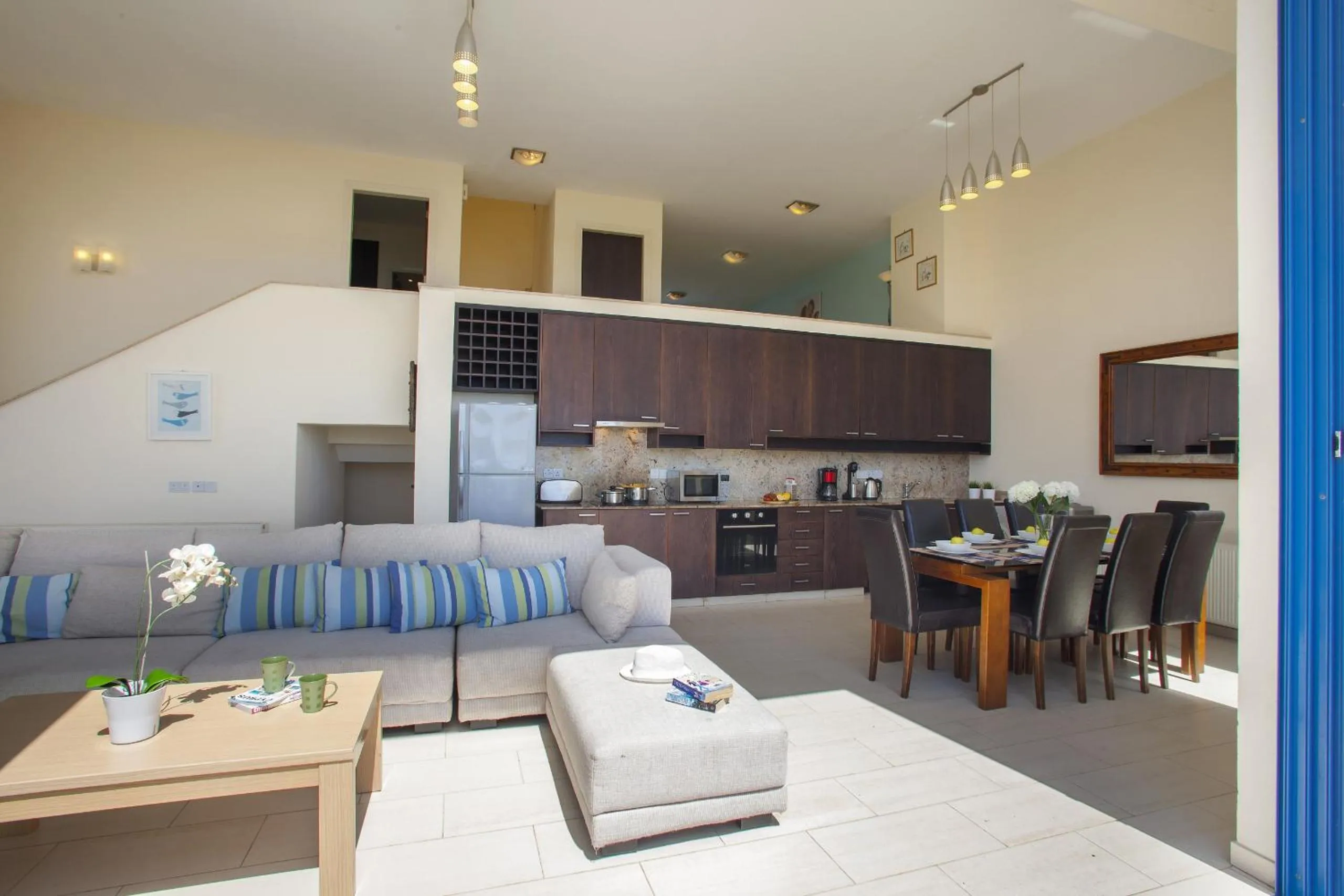 Kitchen or kitchenette in Protaras Seafront Villa Infinte Aretousa