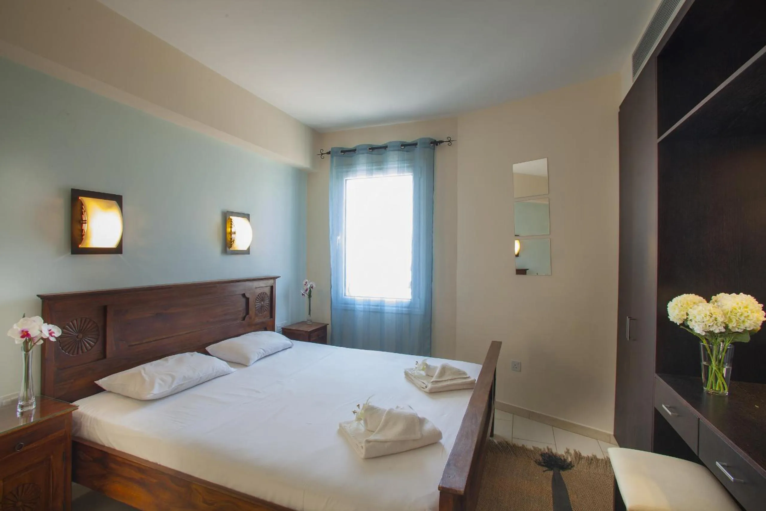 Bedroom, Bed in Protaras Seafront Villa Infinte Aretousa
