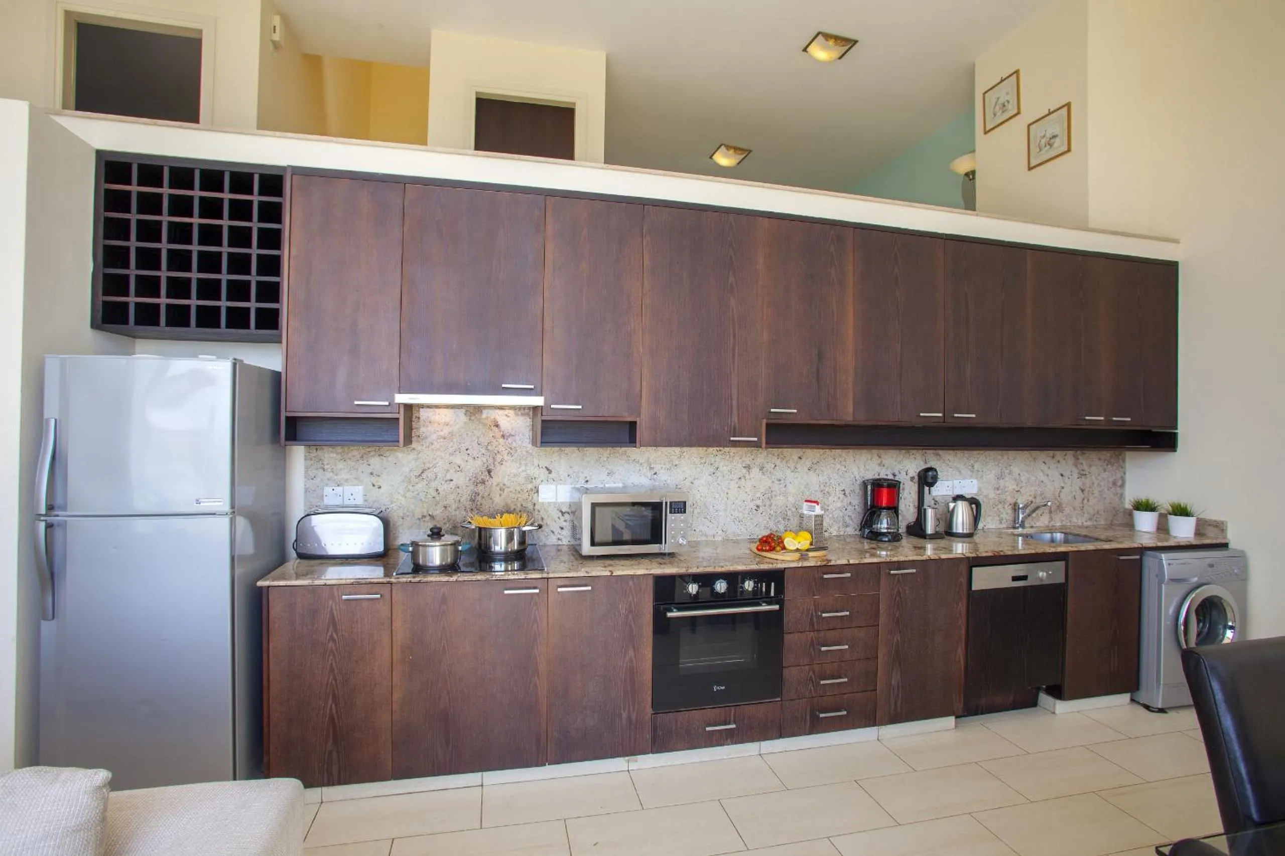 Kitchen or kitchenette in Protaras Seafront Villa Infinte Aretousa