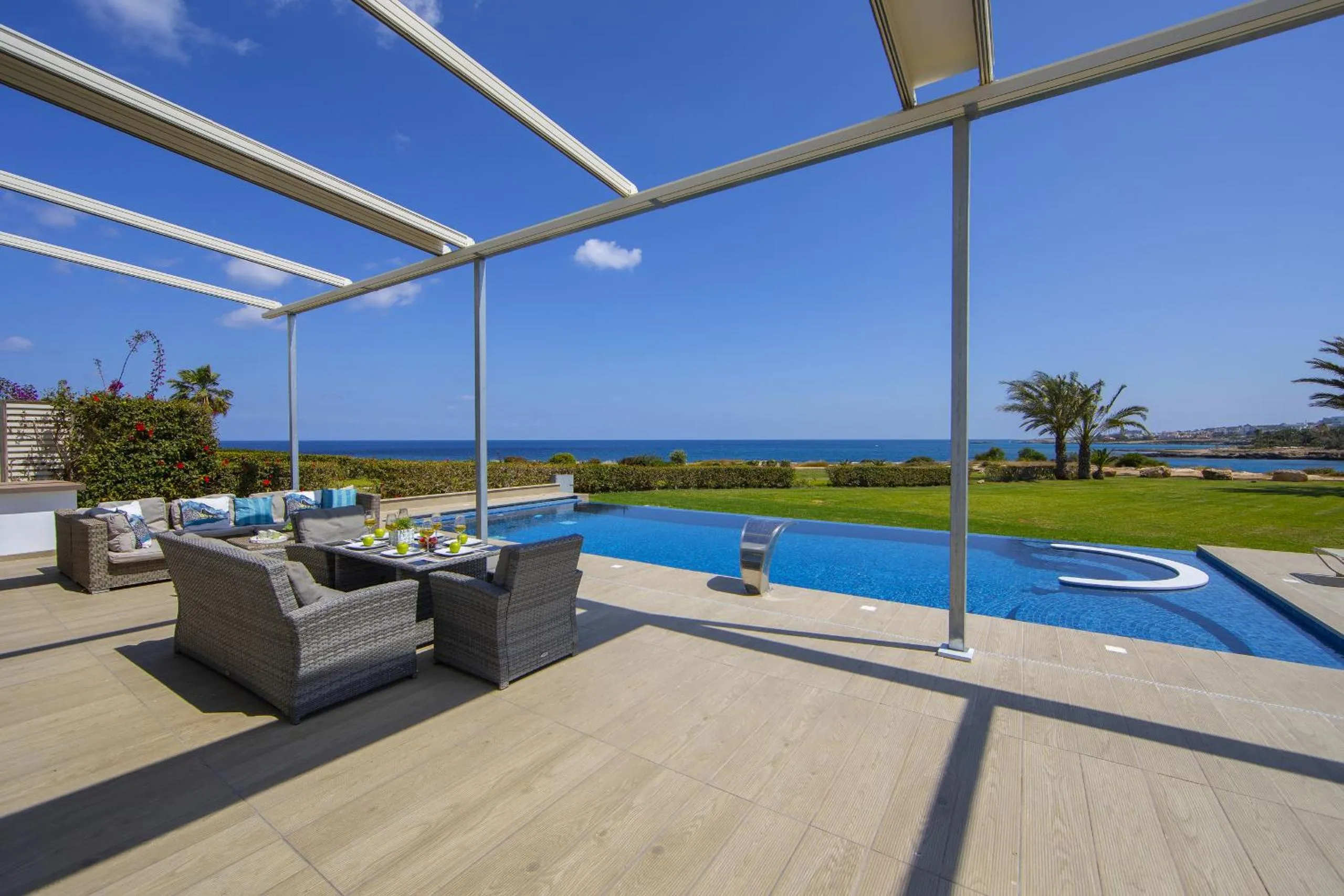 Swimming pool in Protaras Seafront Villa Infinte Aretousa