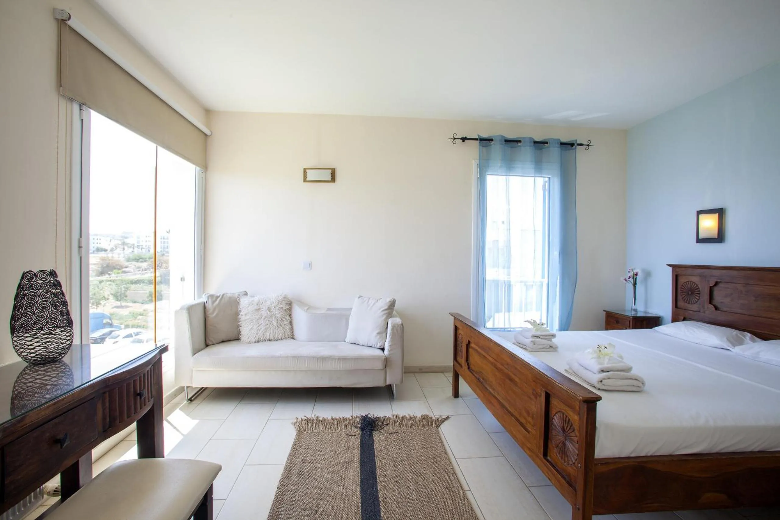 Bedroom, Bed in Protaras Seafront Villa Infinte Aretousa