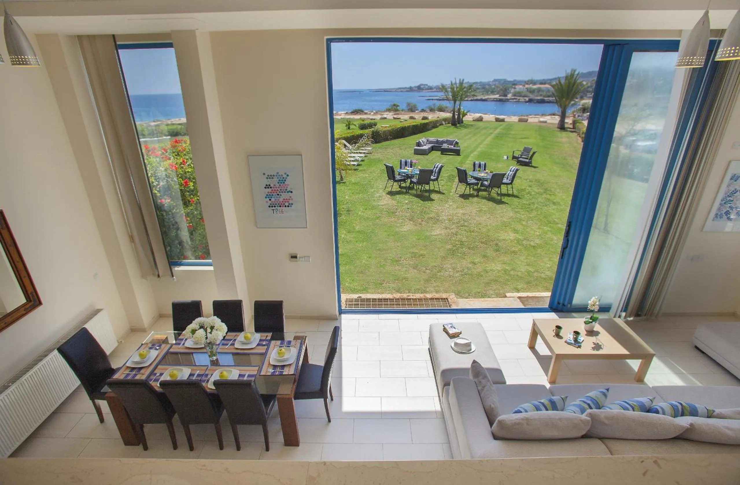 Living room in Protaras Seafront Villa Infinte Aretousa