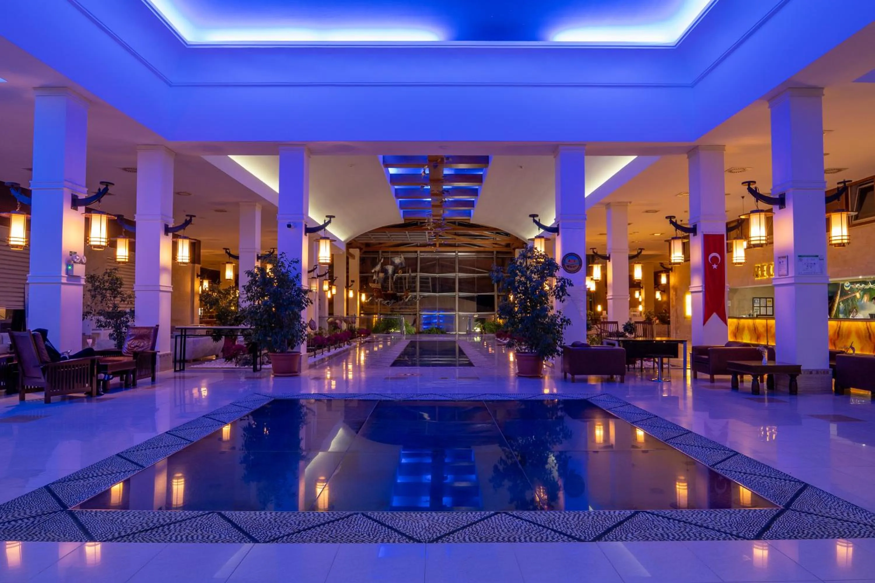 Pool view in AQI Pegasos World