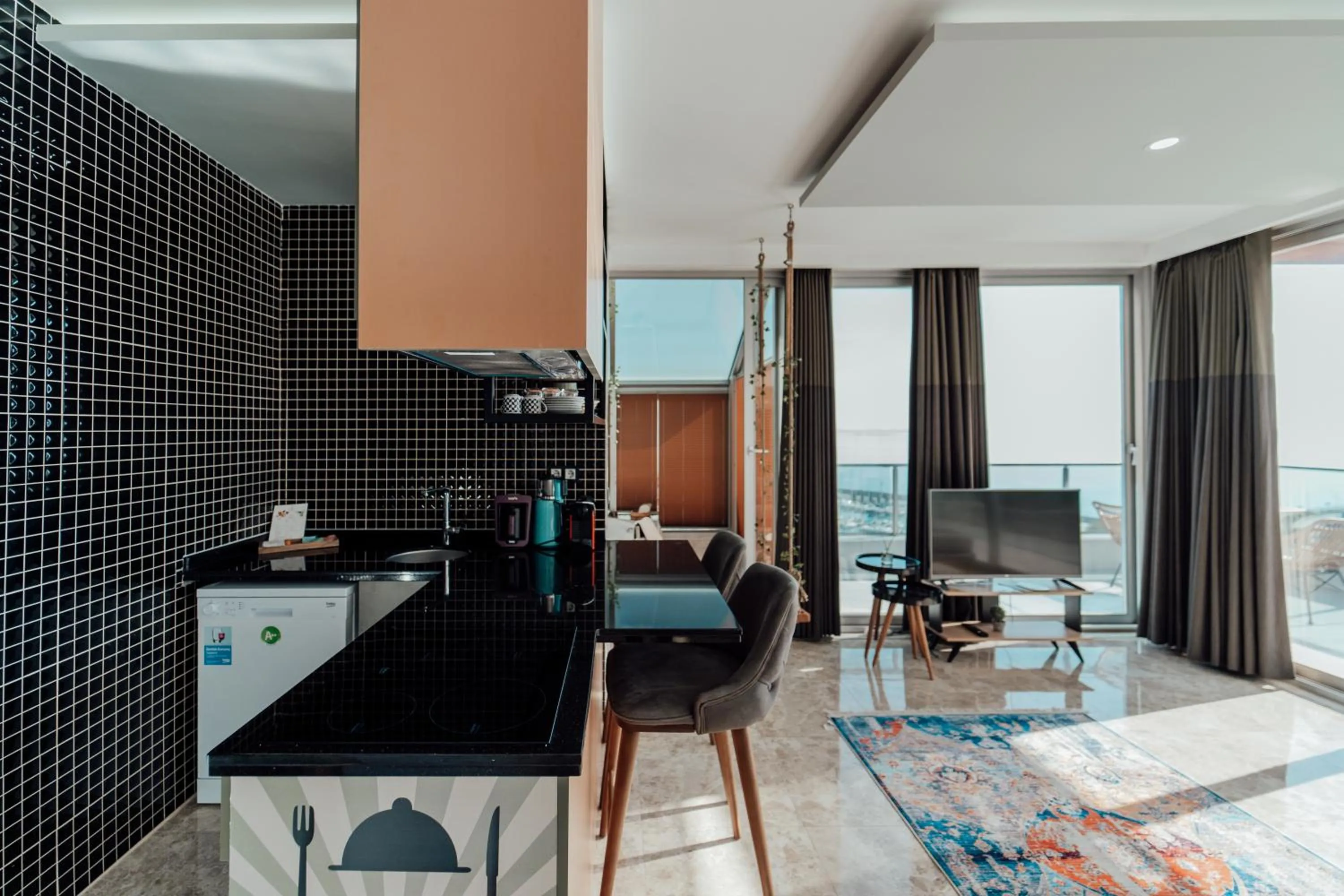 kitchen in Fortunella Suites