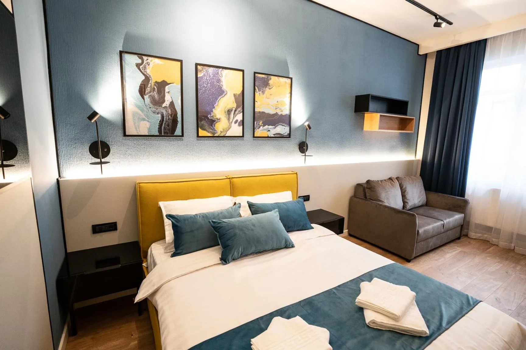 Bed in Emil Balaban Luxury Apart-Hotel