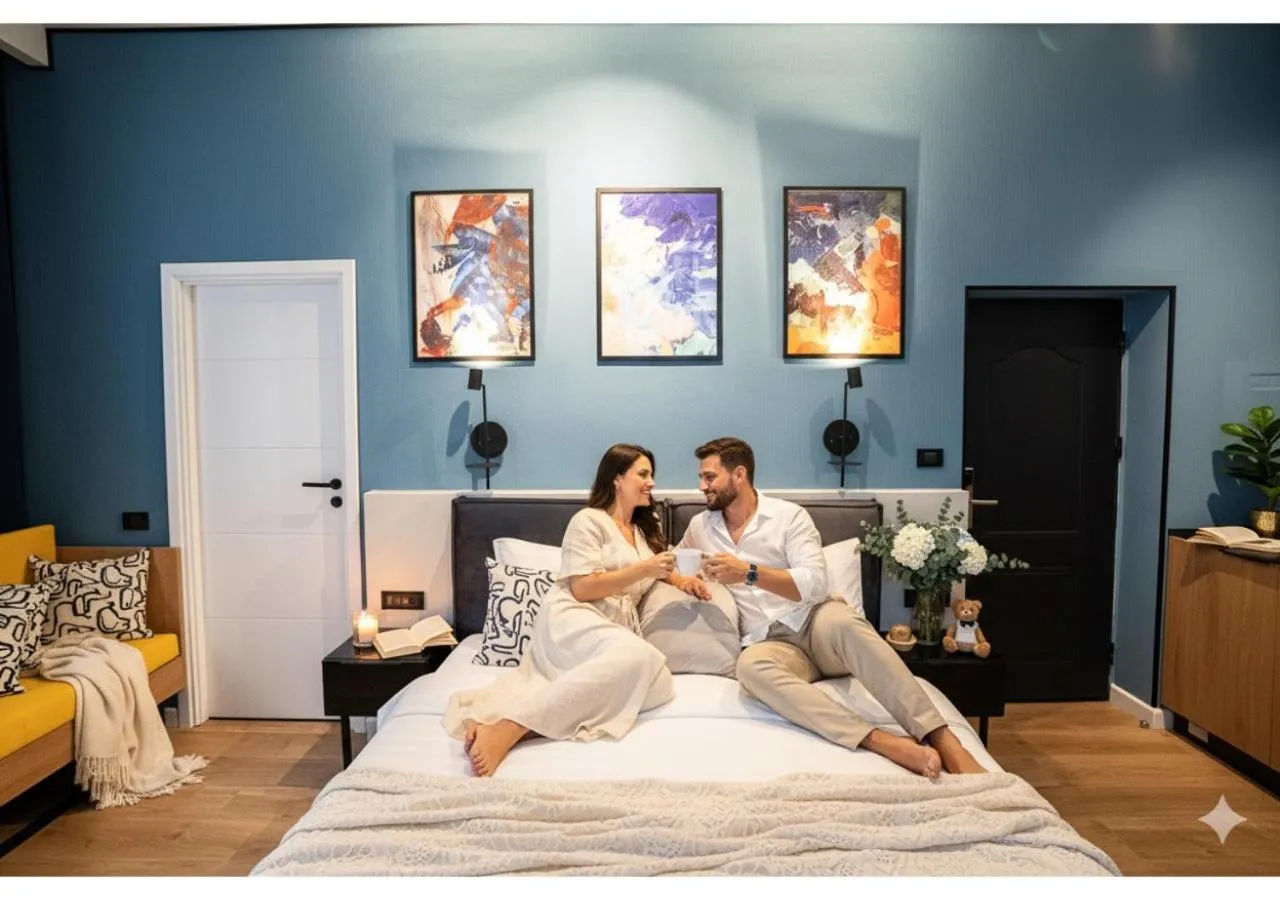 Bed in Emil Balaban Luxury Apart-Hotel