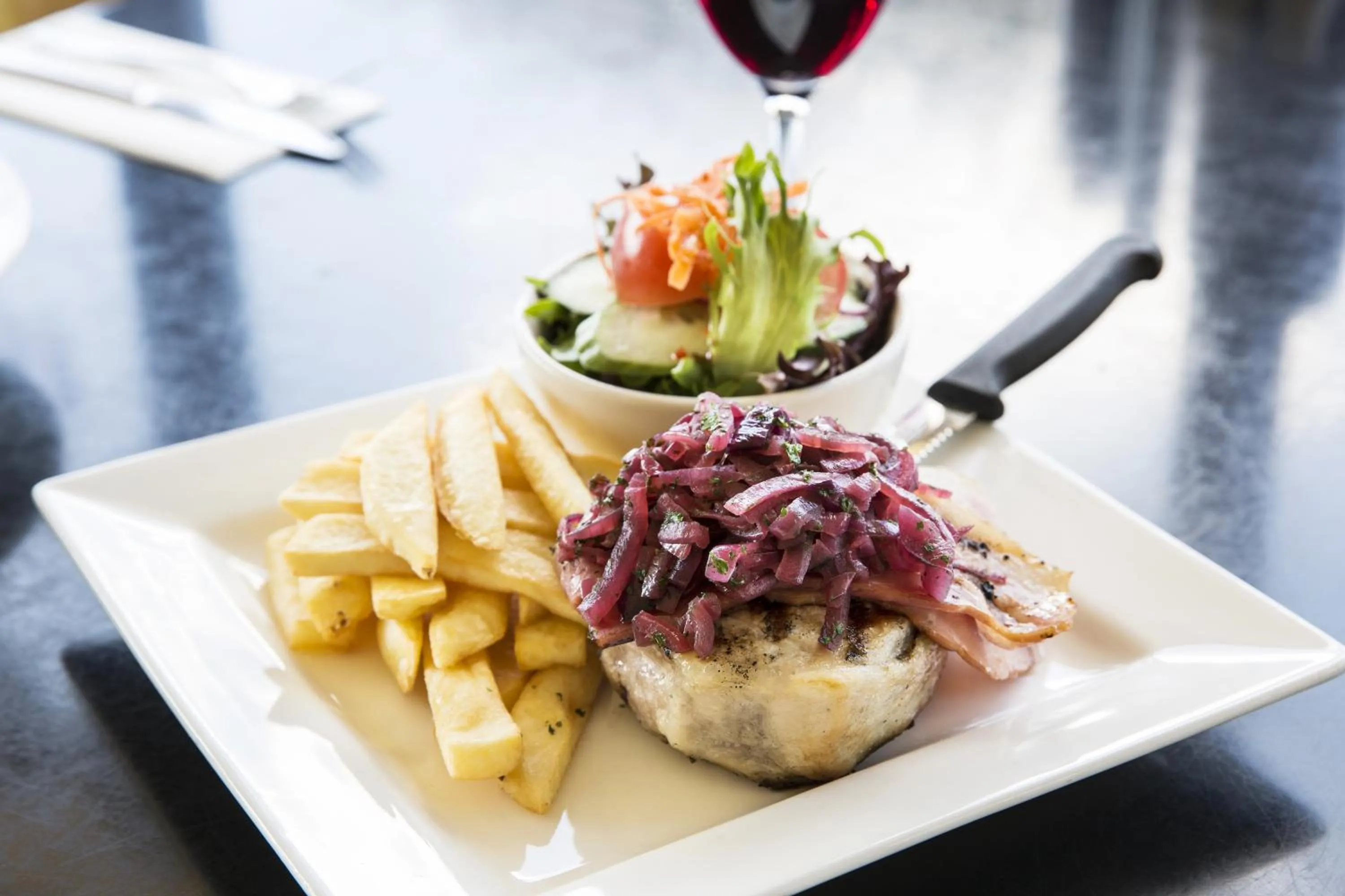 Food close-up in Nightcap at Riverside Hotel