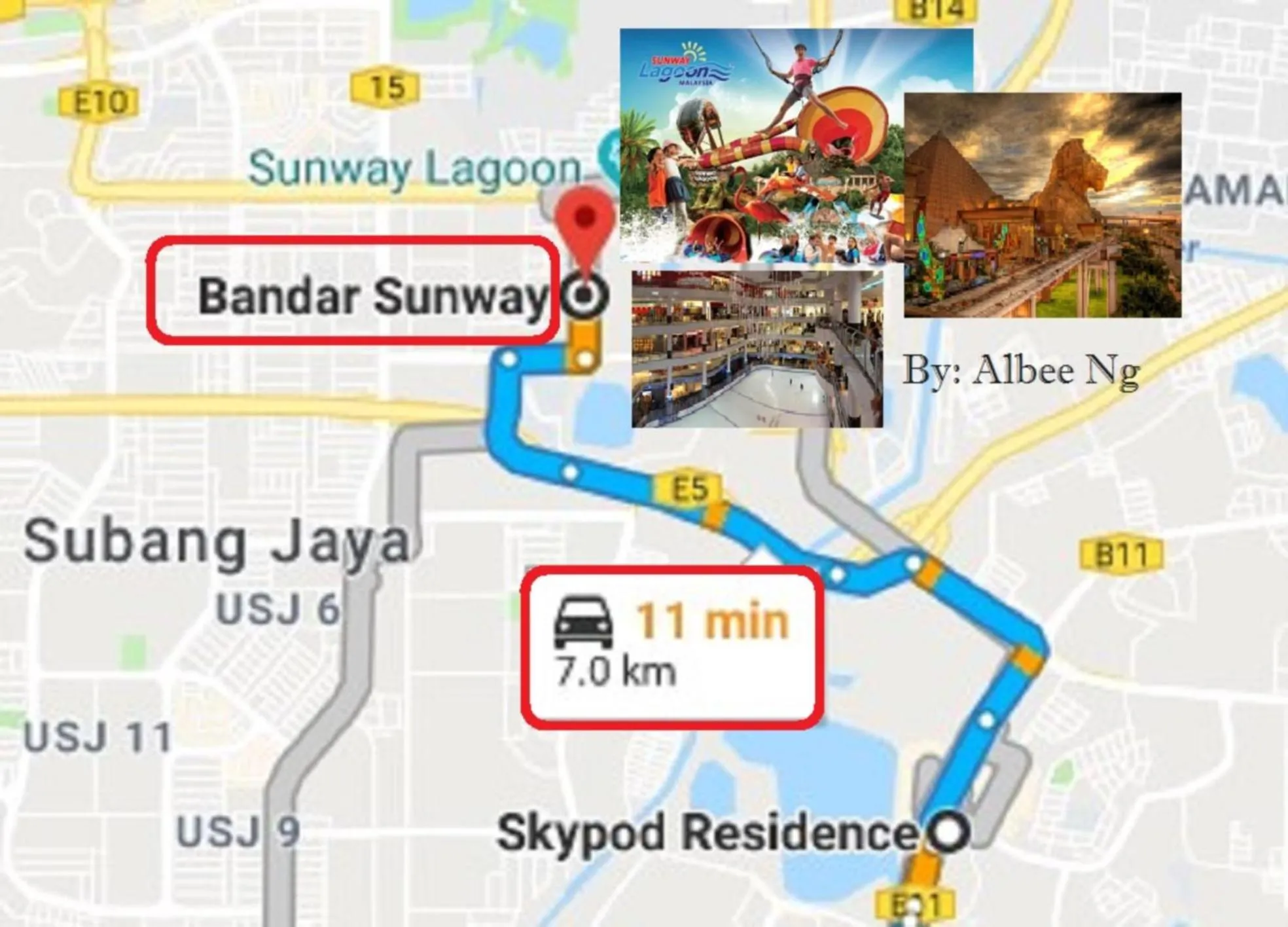 Bird's eye view in Puchong Skypod Residence @ Hostay