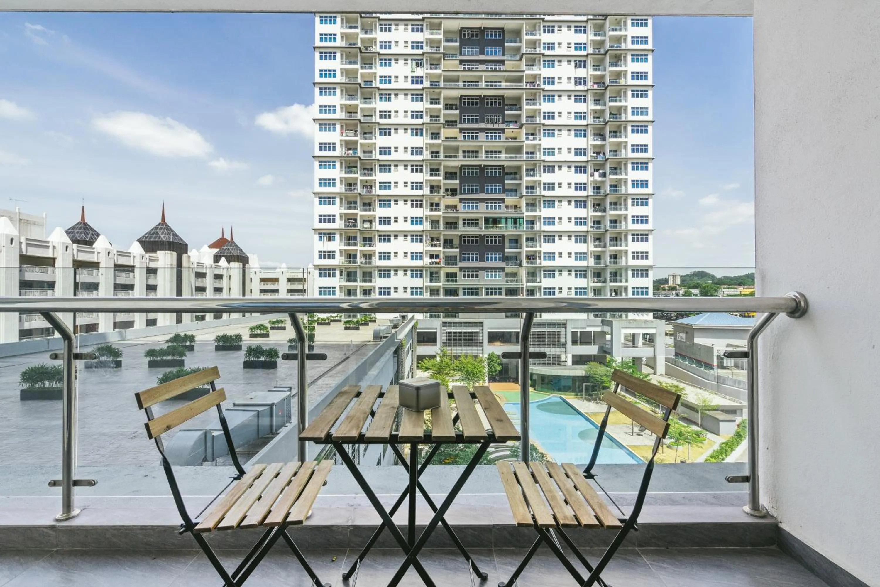 Pool view in Puchong Skypod Residence @ Hostay