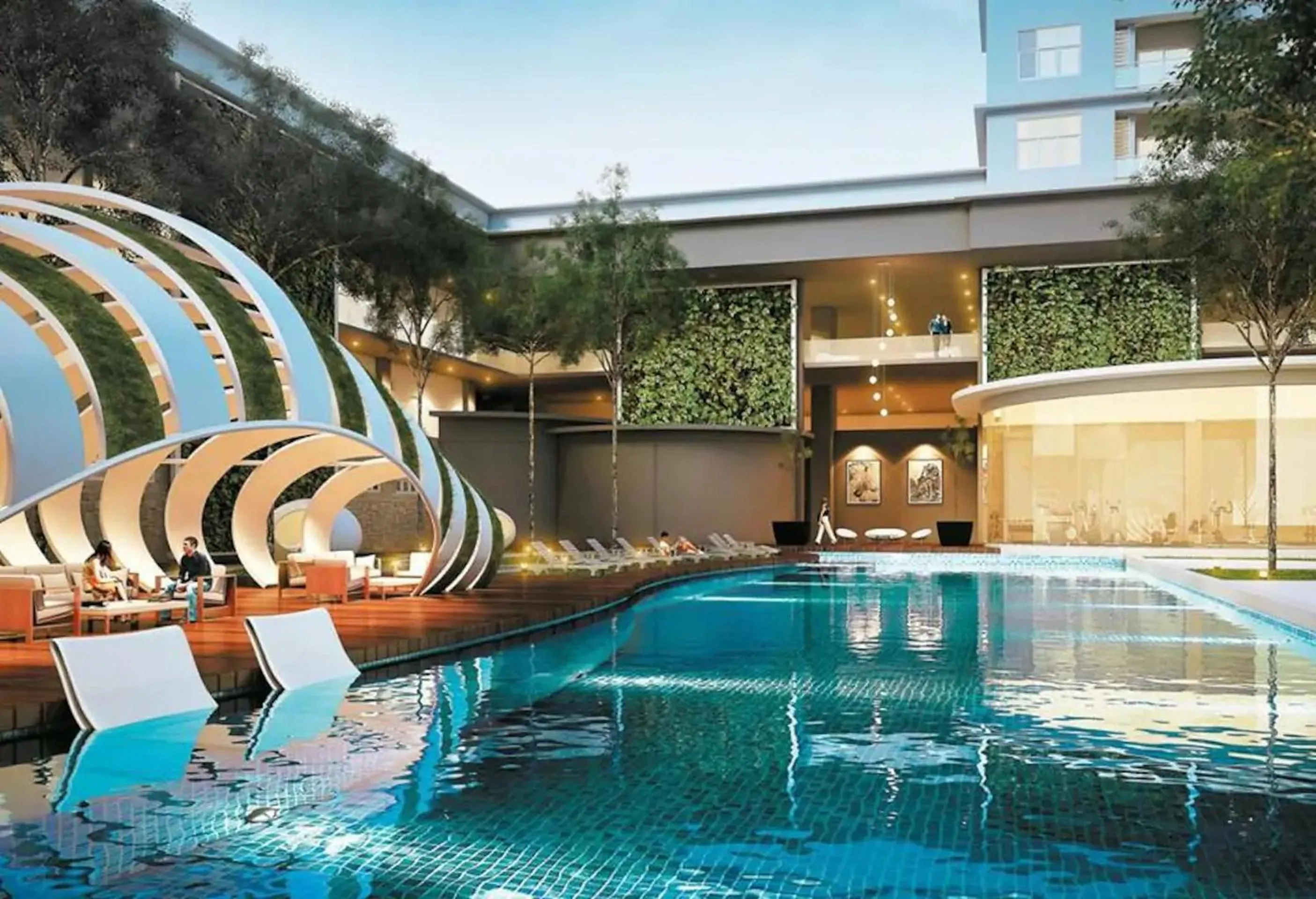 Swimming pool in Puchong Skypod Residence @ Hostay