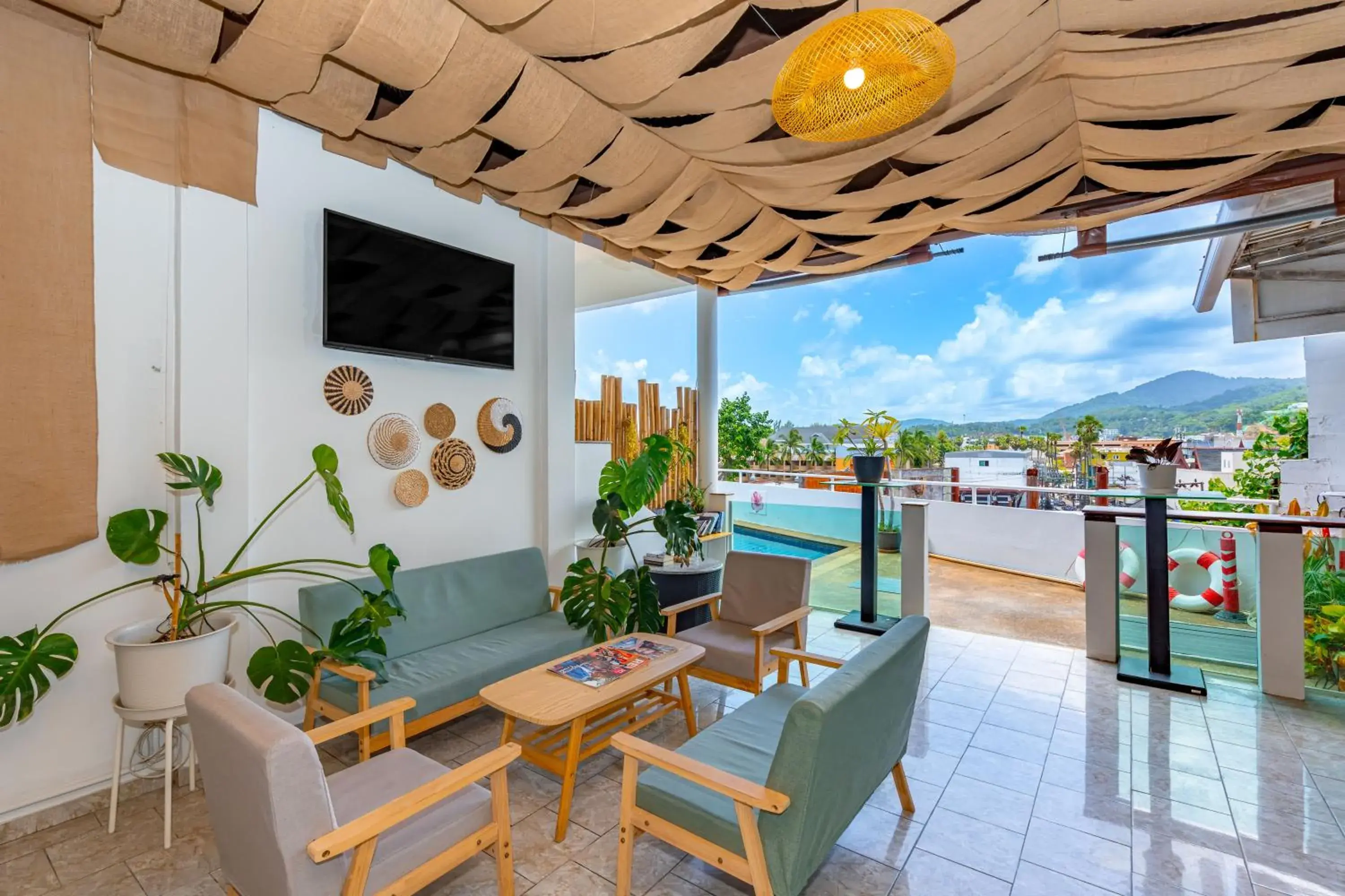 Patio in Kata Hill Sea View Hotel Patio in Kata Hill Sea View Hotel