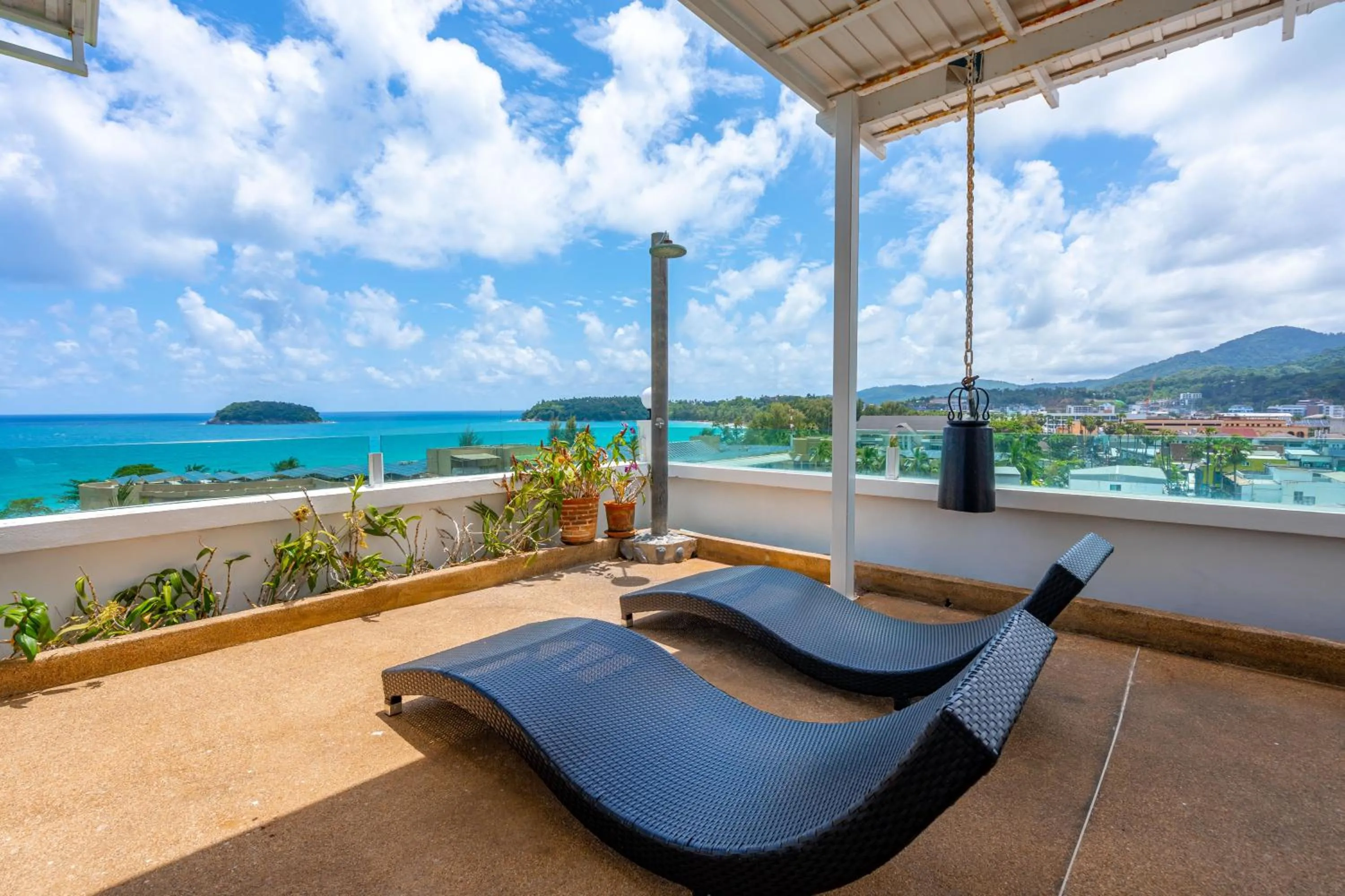 sunbed in Kata Hill Sea View Hotel