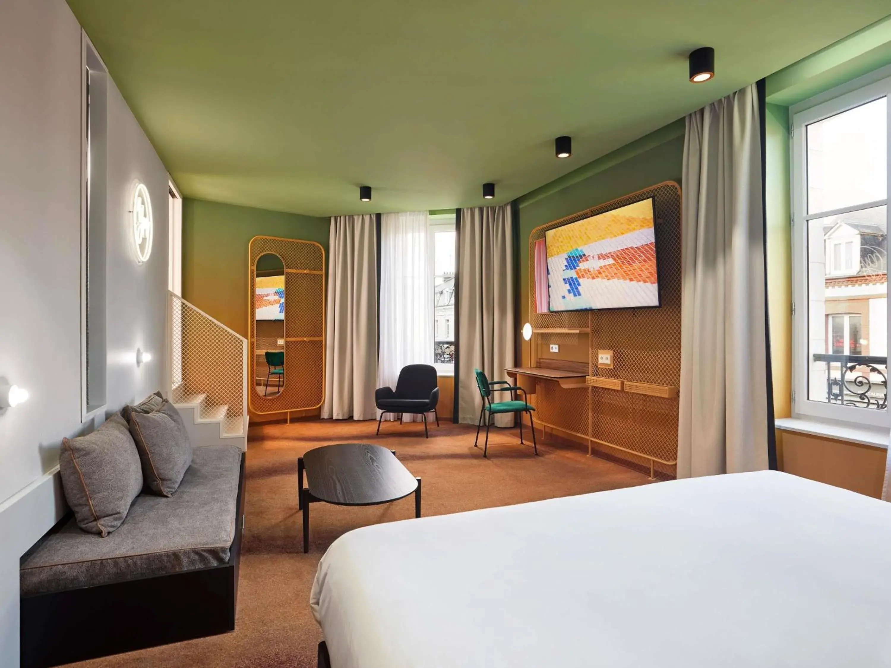 Bedroom, Bed in You Hotel Deauville - Handwritten Collection Bedroom, Bed in You Hotel Deauville - Handwritten Collection