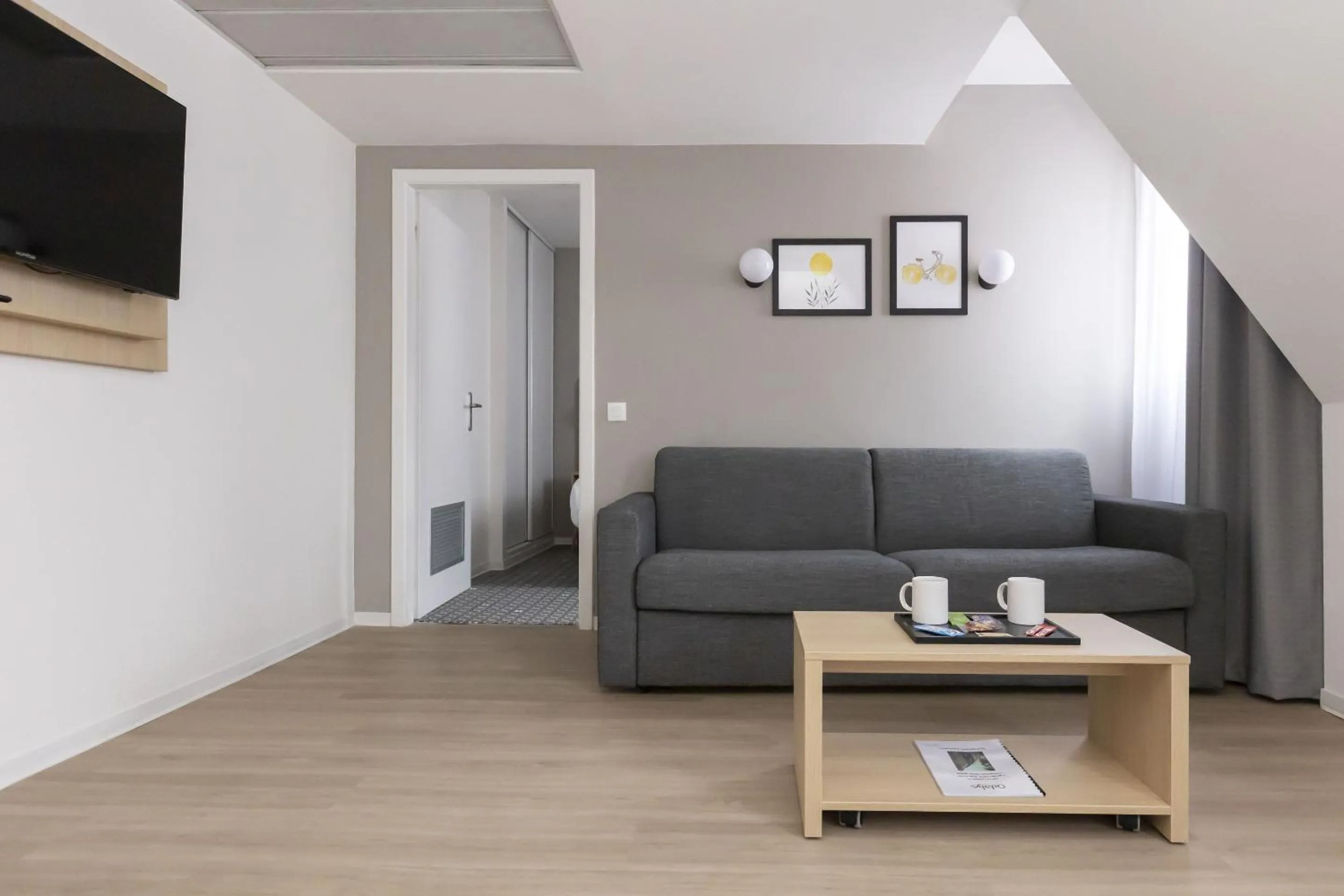 Seating area in Appart Hotel Odalys City Strasbourg Green Marsh