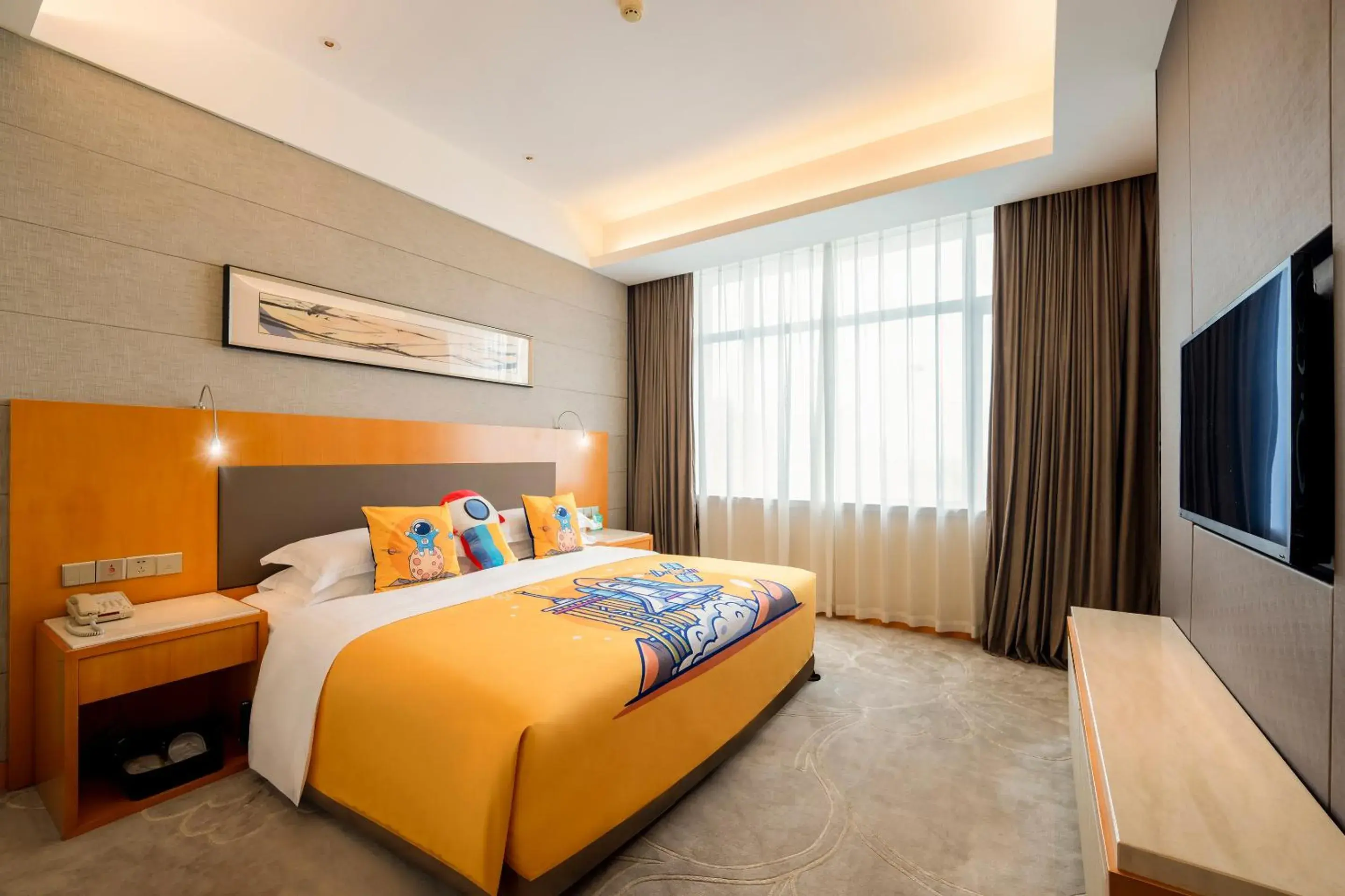 Bed in Jinling Grand Hotel Bed in Jinling Grand Hotel