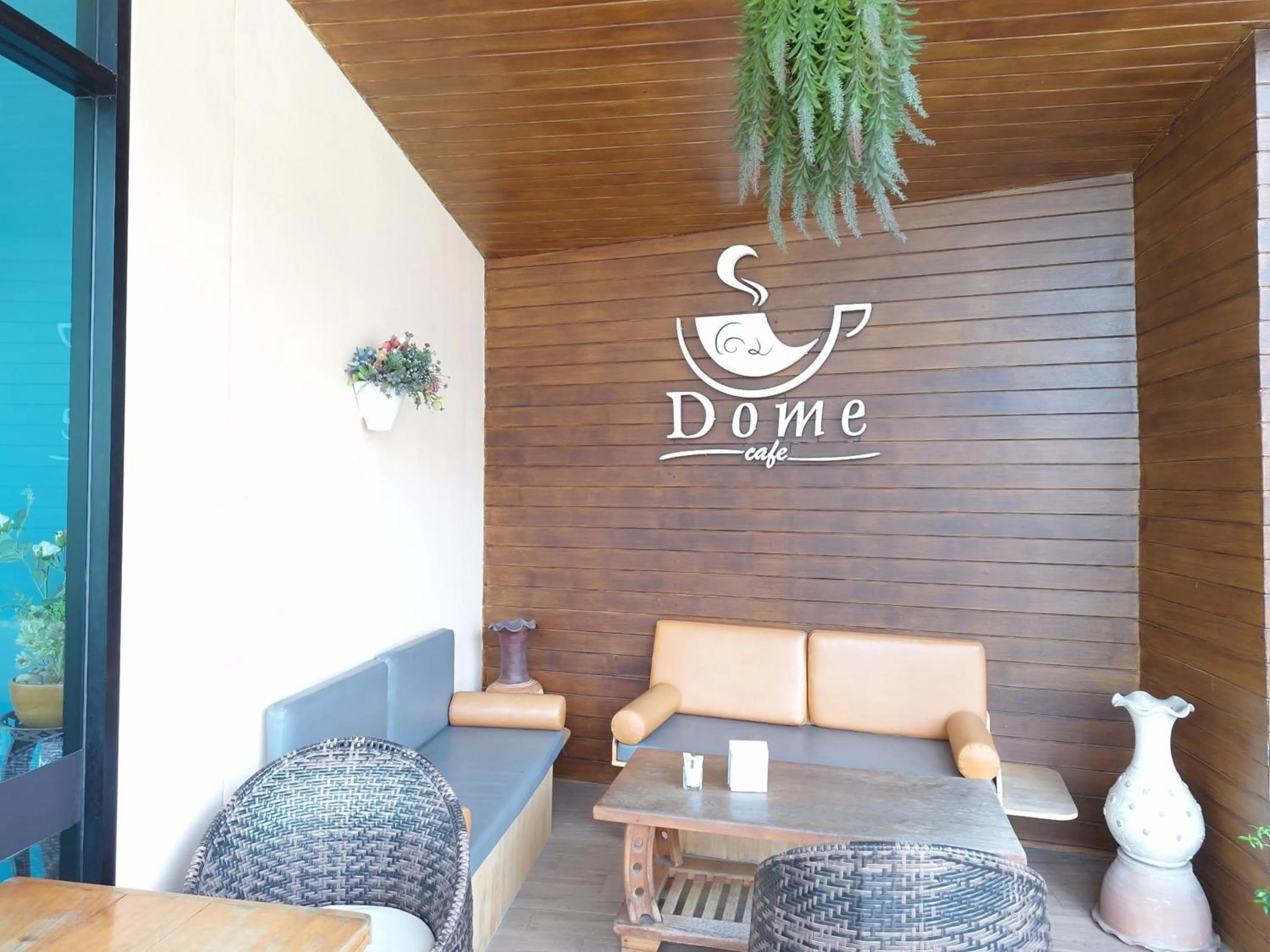Seating area in Dome Kata Resort
