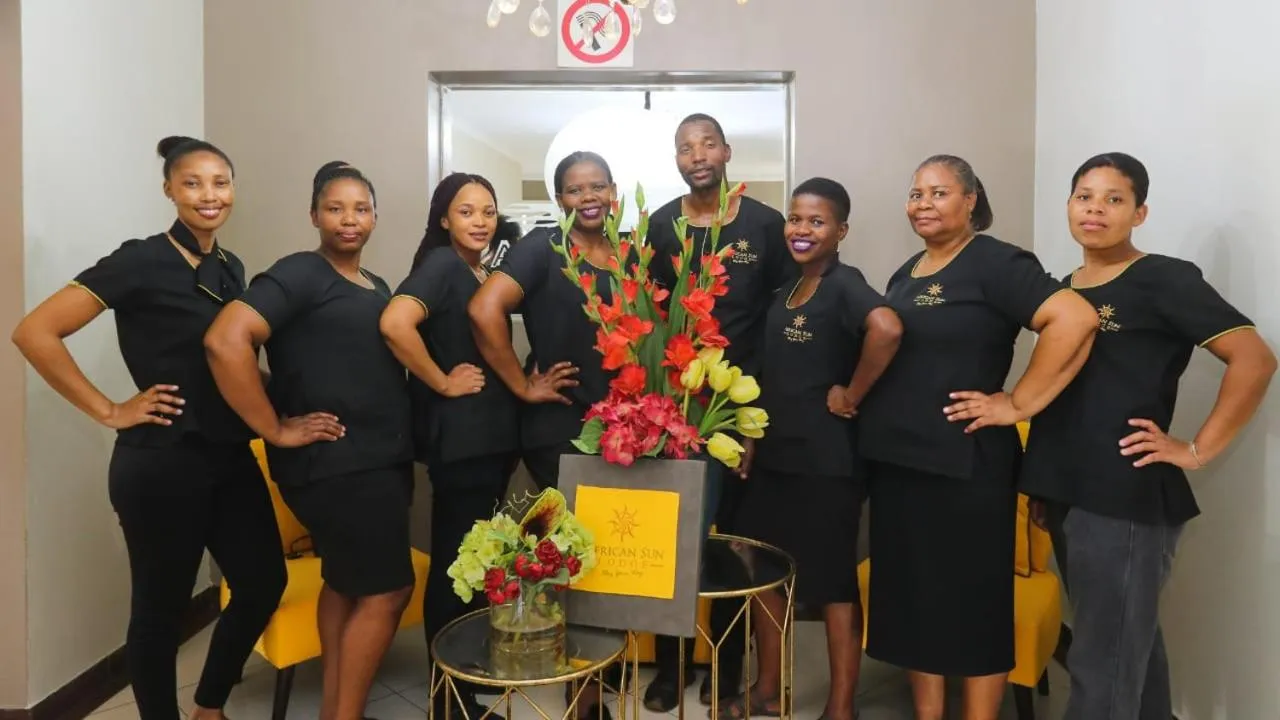 Staff in African Sun Lodge
