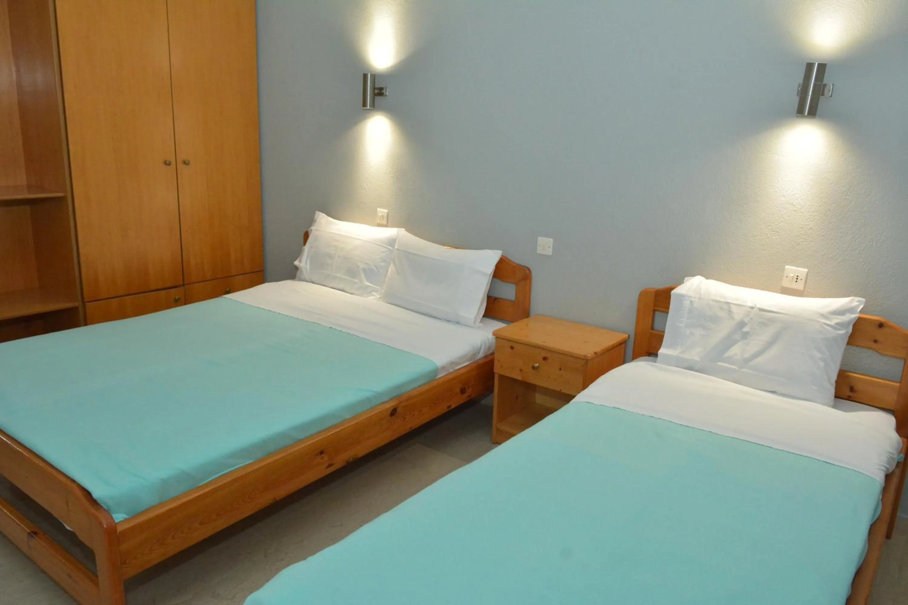 Bed in Hotel Filoxenia