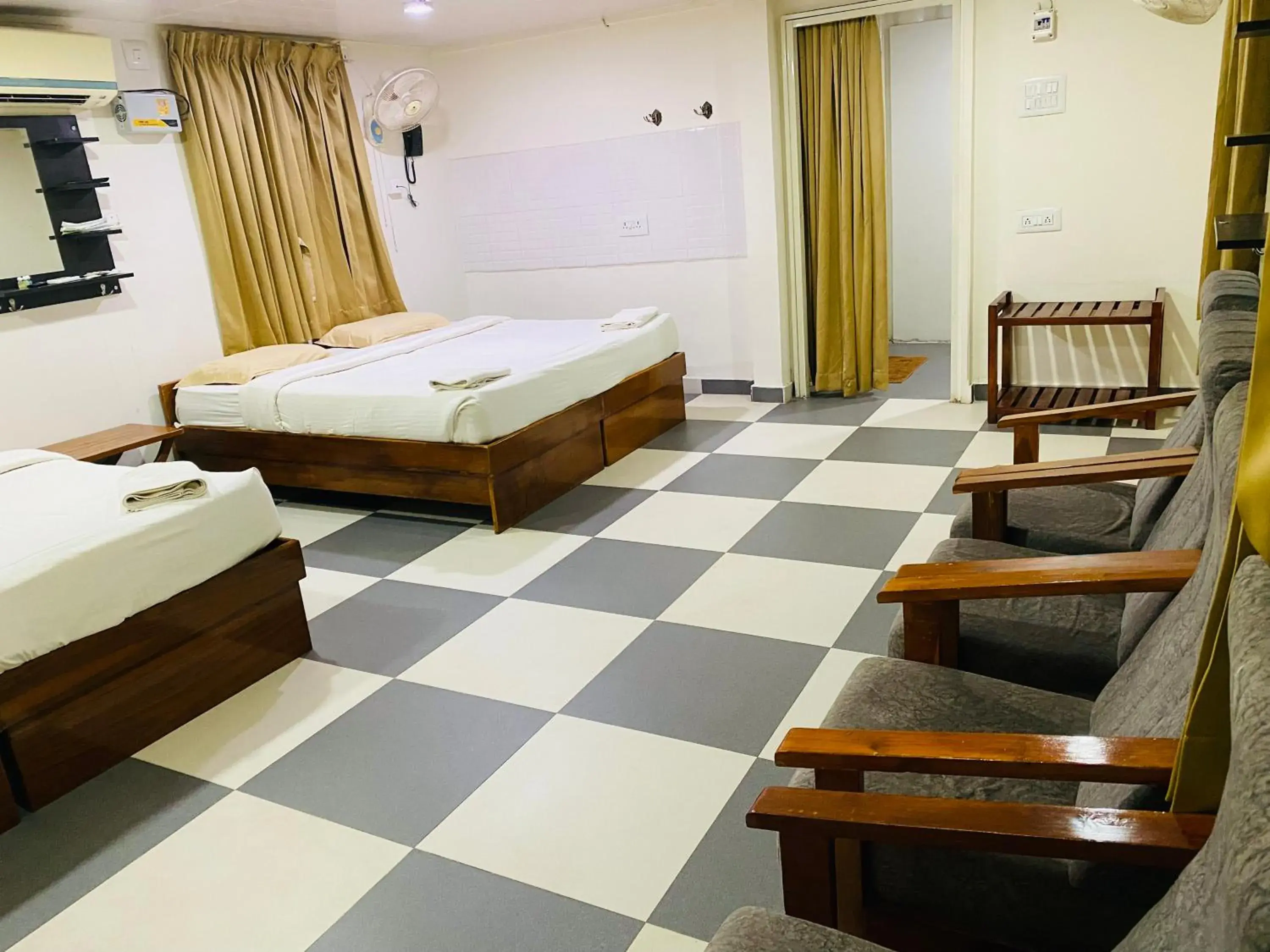 Seating area, Bed in Joe's Beach Shack - Beach resort, Ramanathapuram Seating area, Bed in Joe's Beach Shack - Beach resort, Ramanathapuram