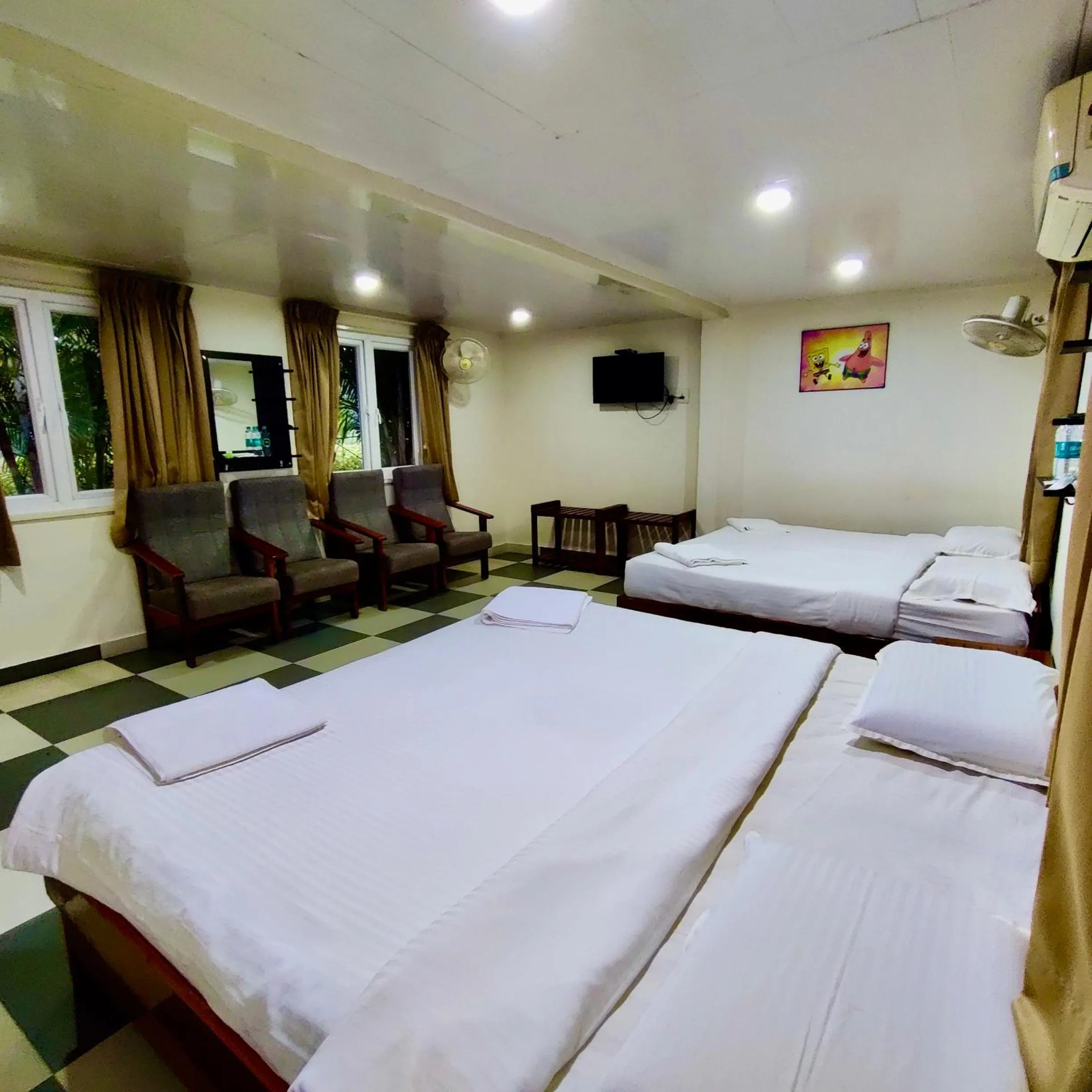 Bedroom, Bed in Joe's Beach Shack - Beach resort, Ramanathapuram