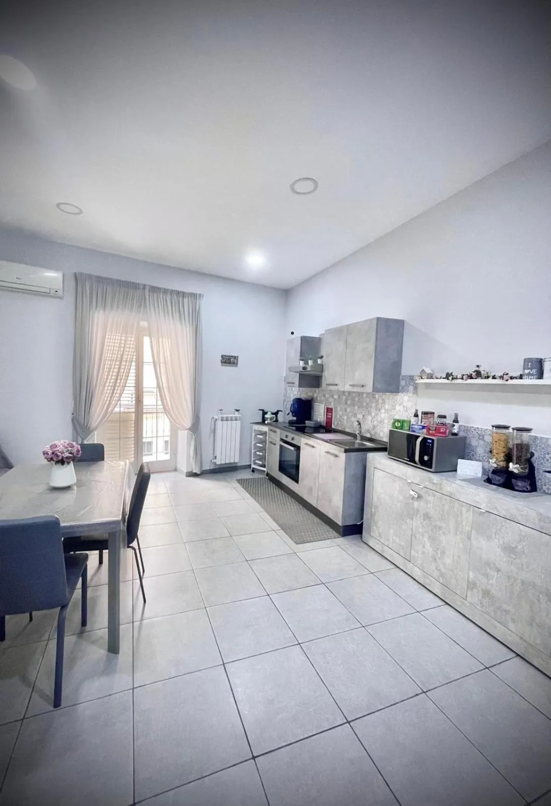 Communal kitchen in Rianna House