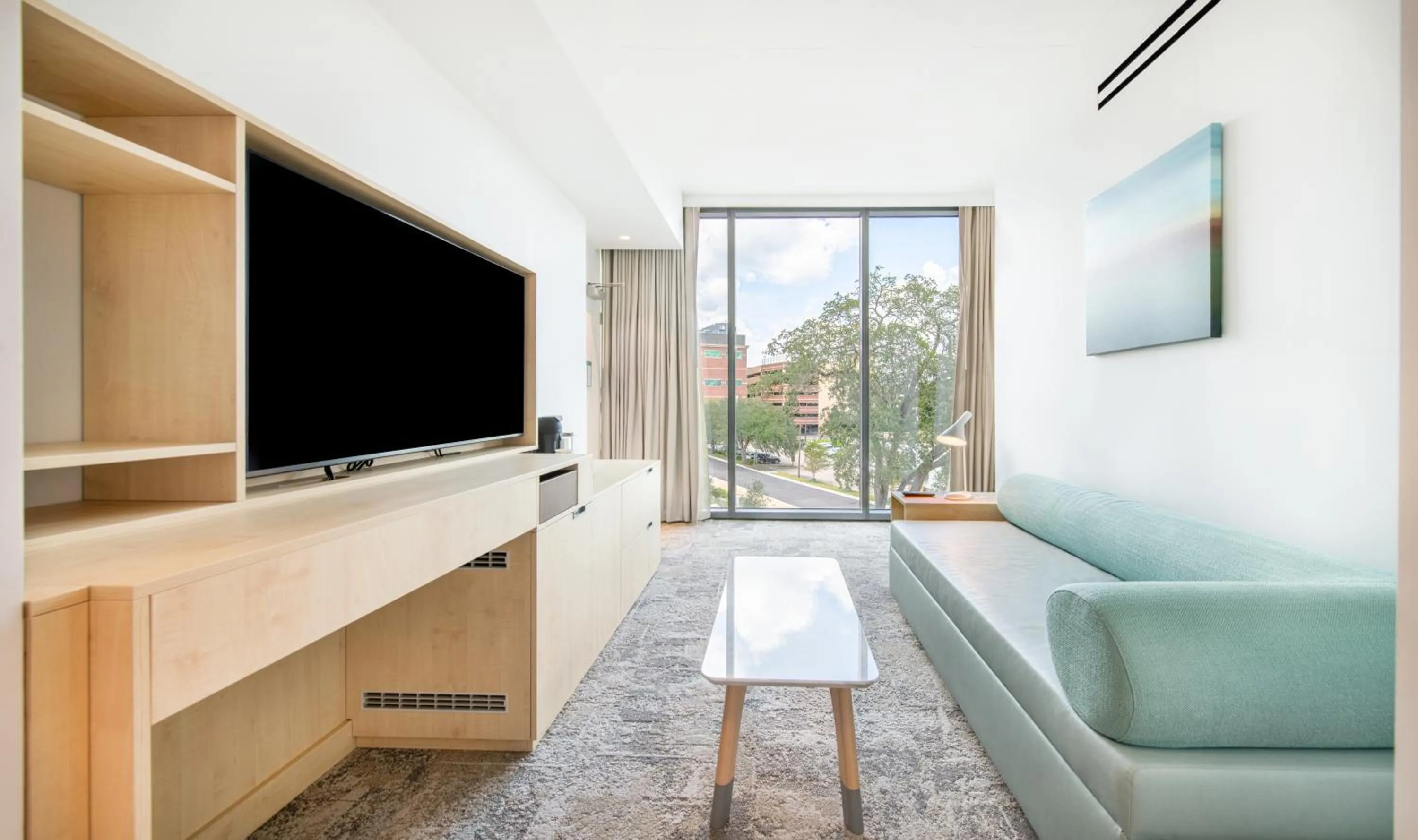 Living room in Hotel Eleo at the University of Florida